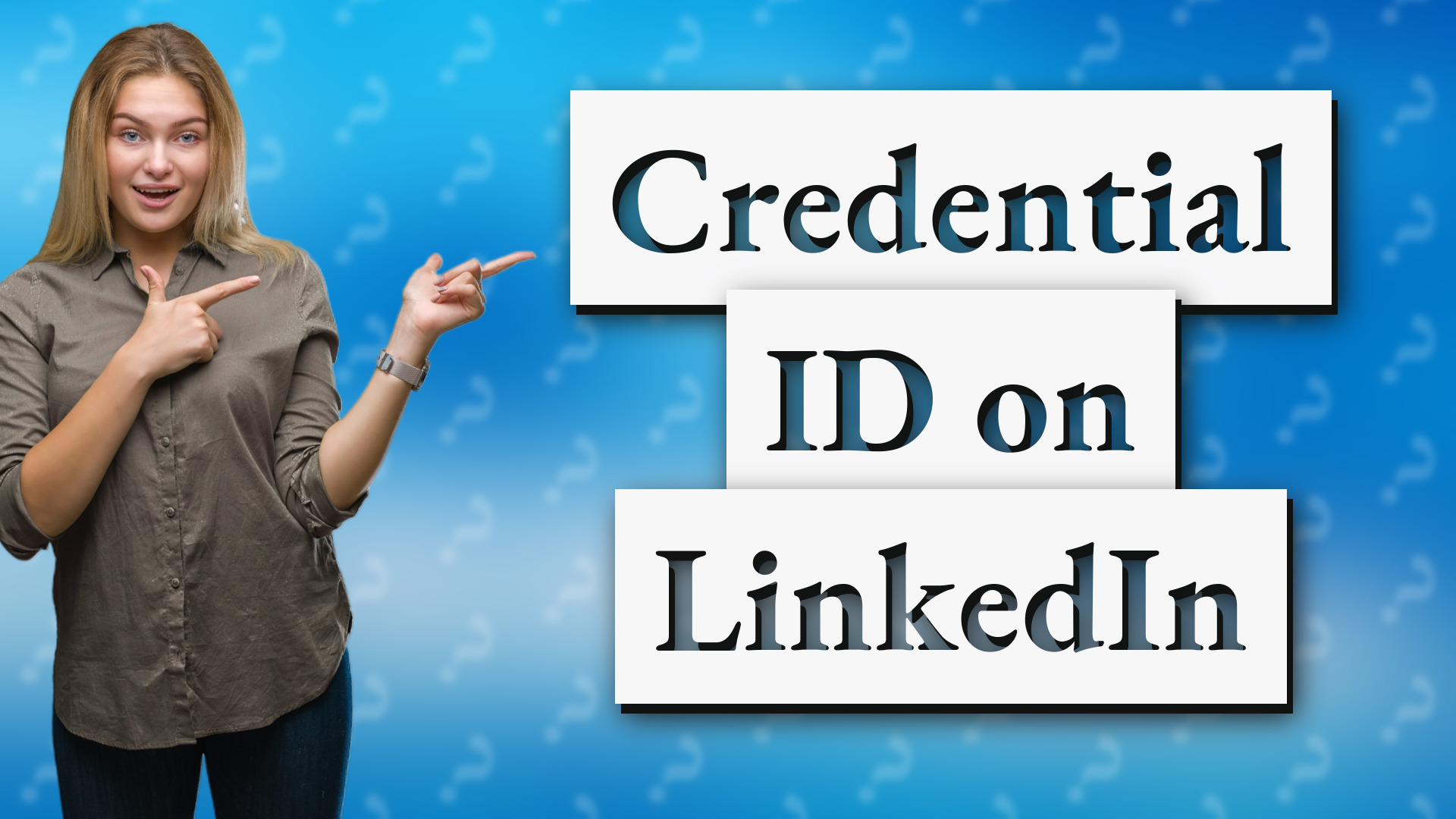 Credential ID on LinkedIn