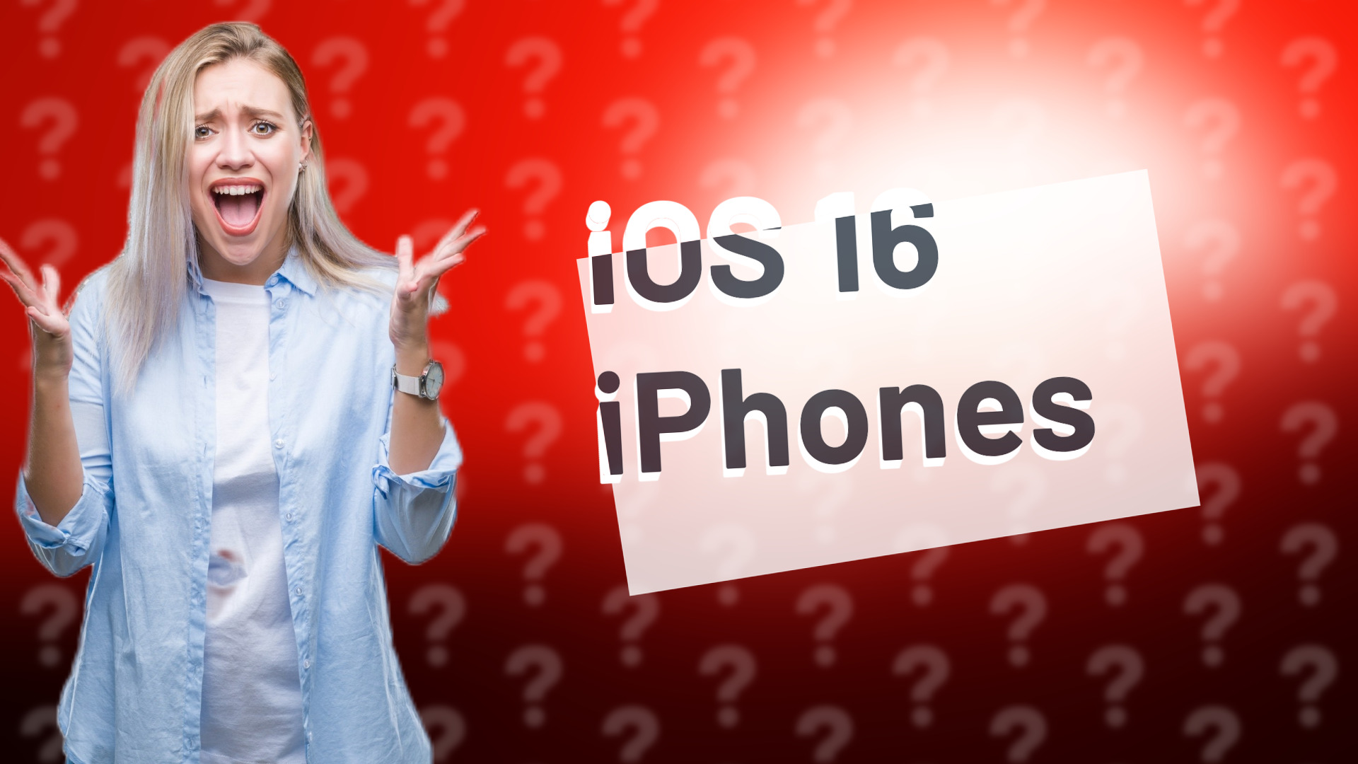 iOS 16 iPhones