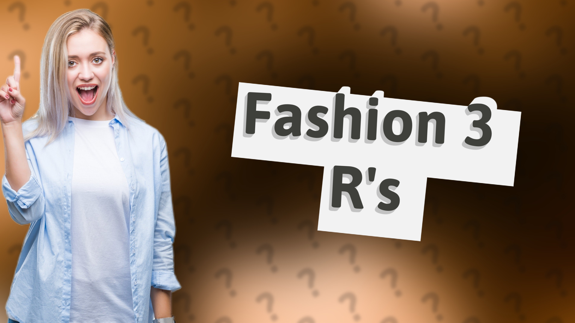 Fashion 3 R's