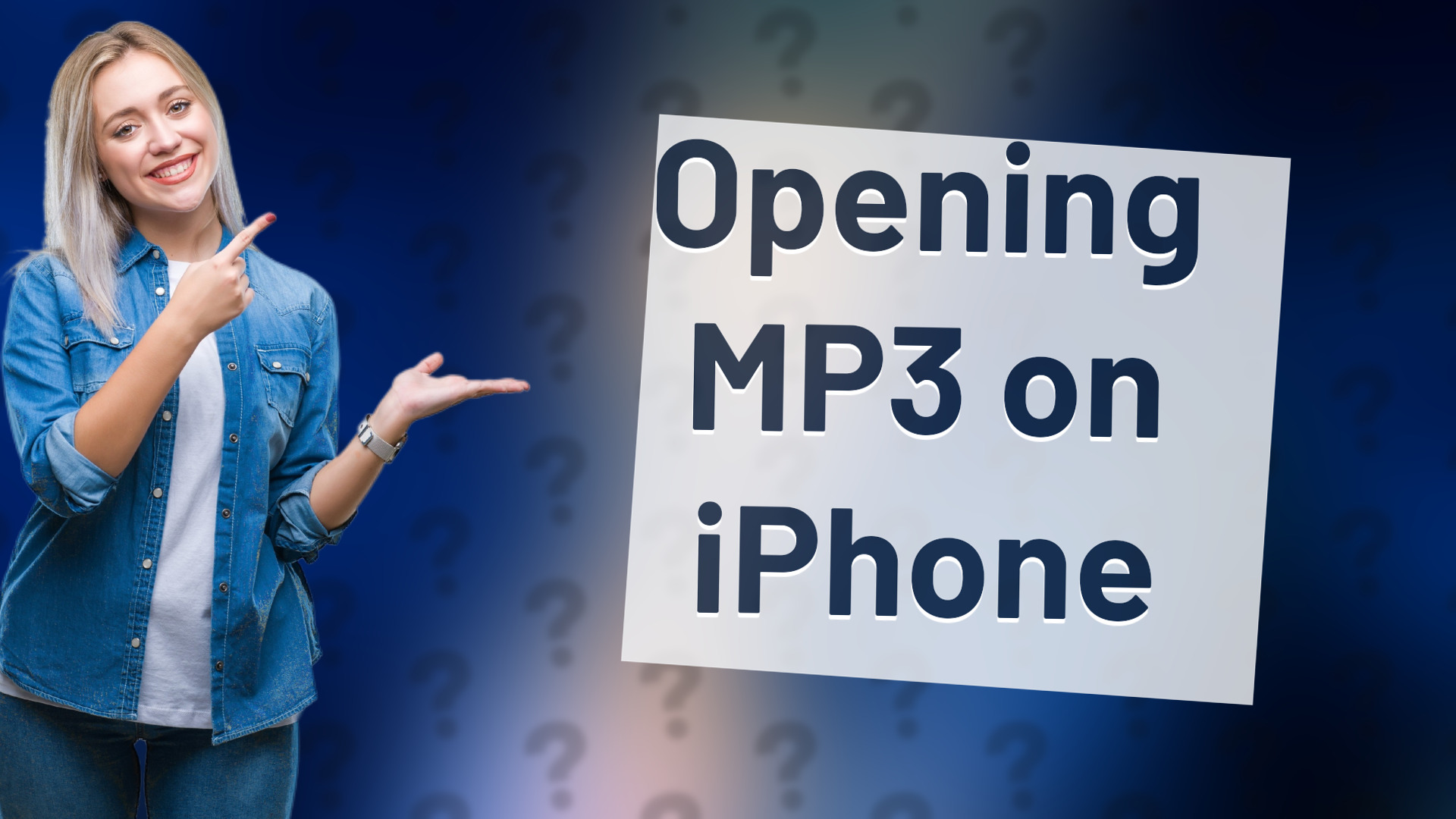 Opening MP3 on iPhone