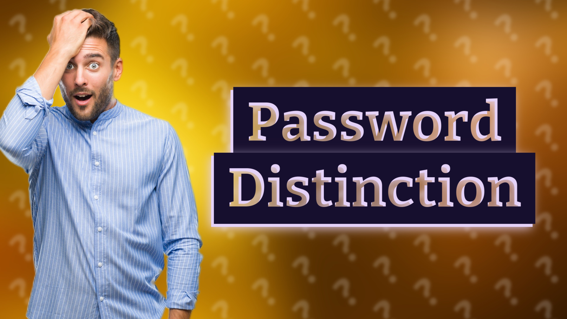 Password Distinction