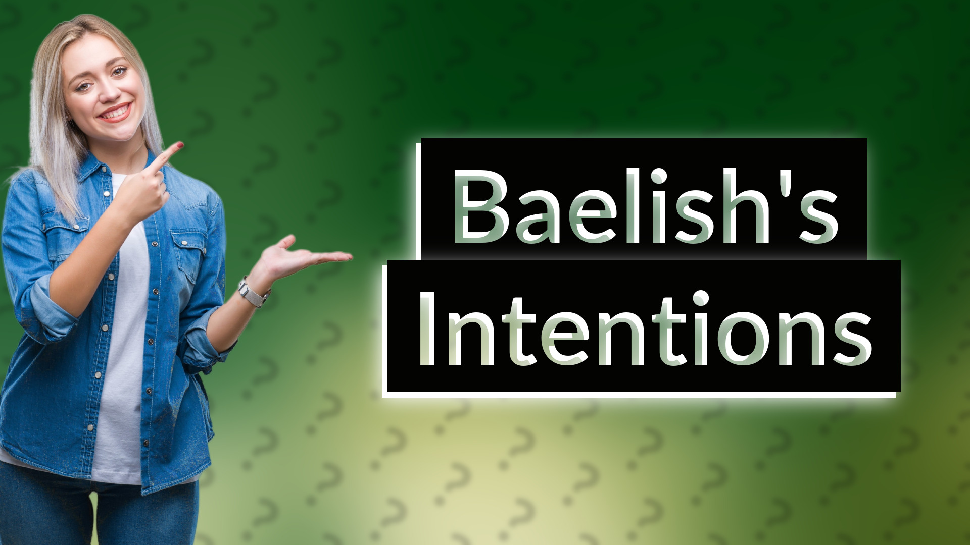 Baelish's Intentions