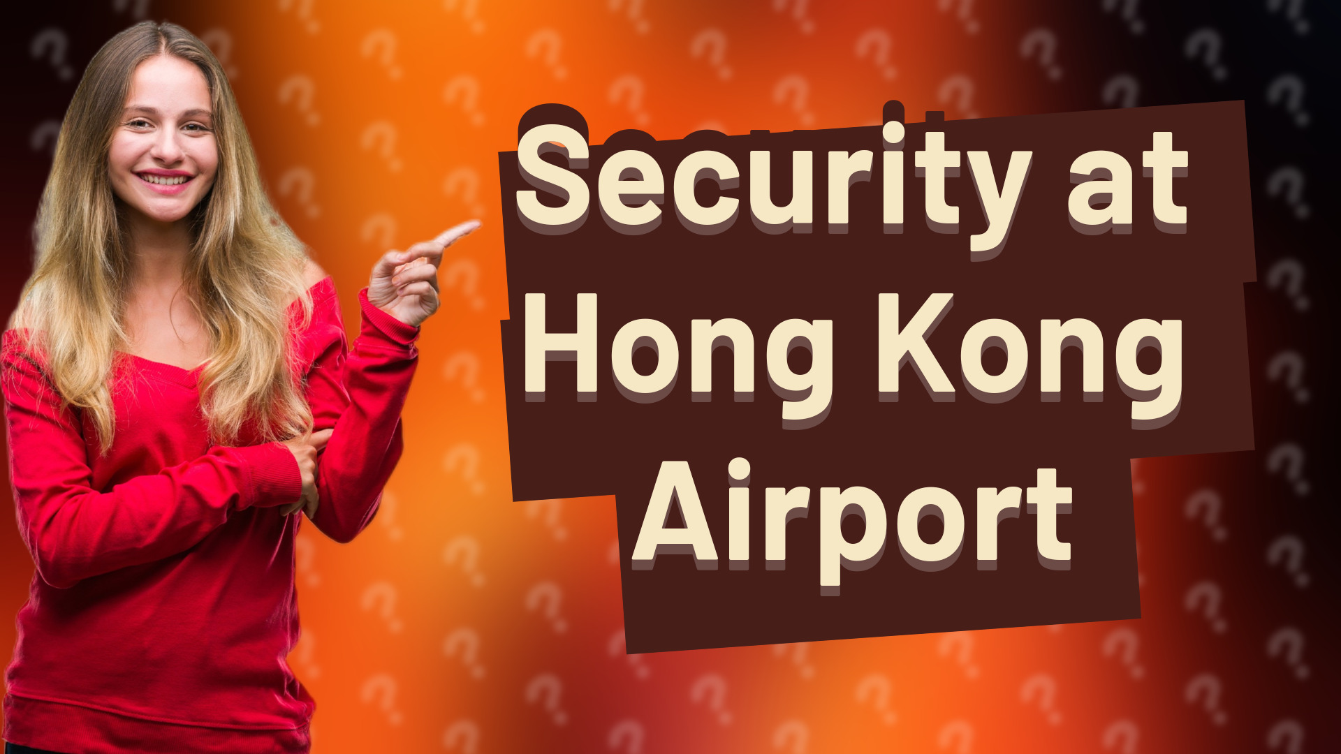 Security at Hong Kong Airport