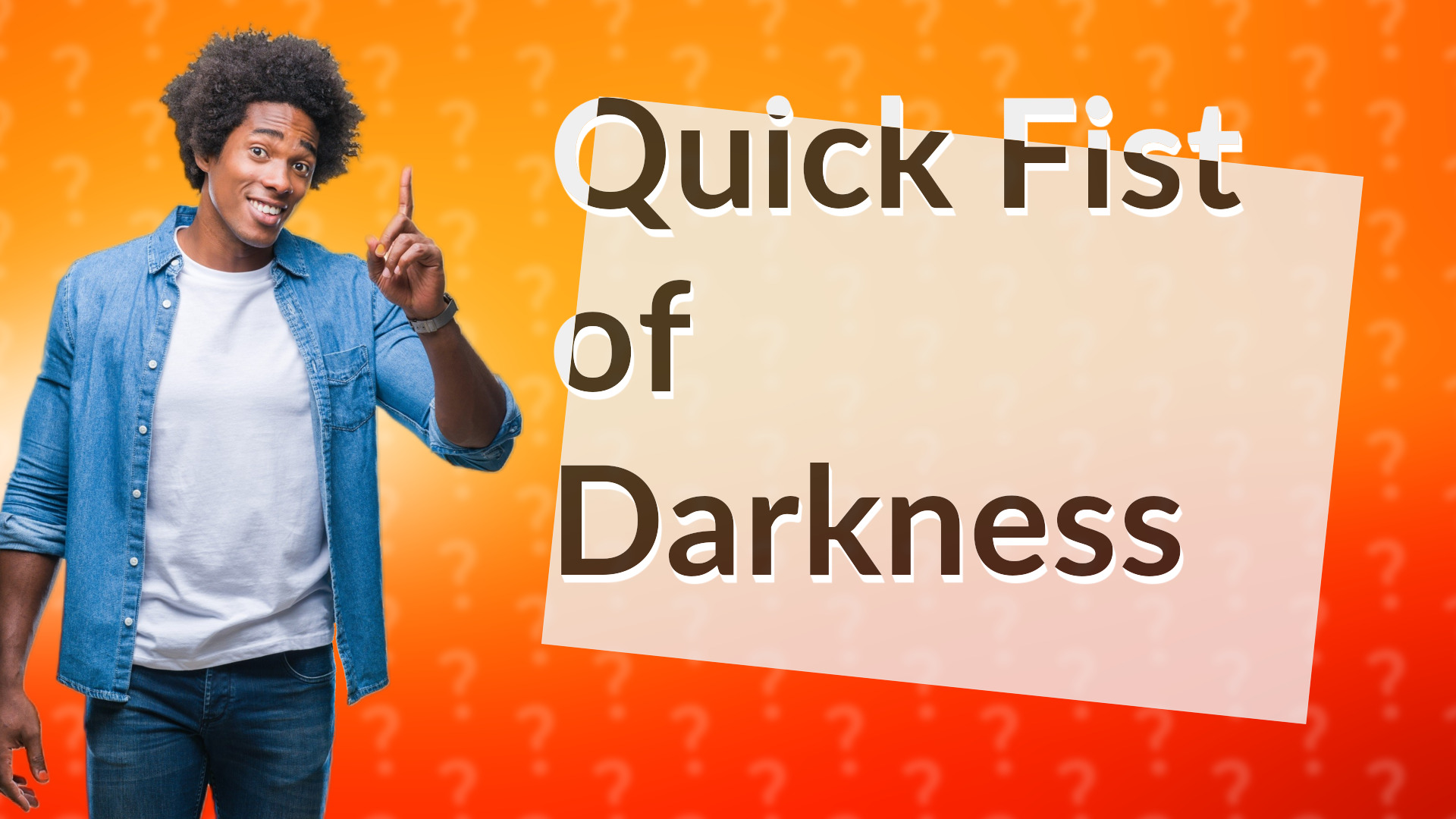 Quick Fist of Darkness