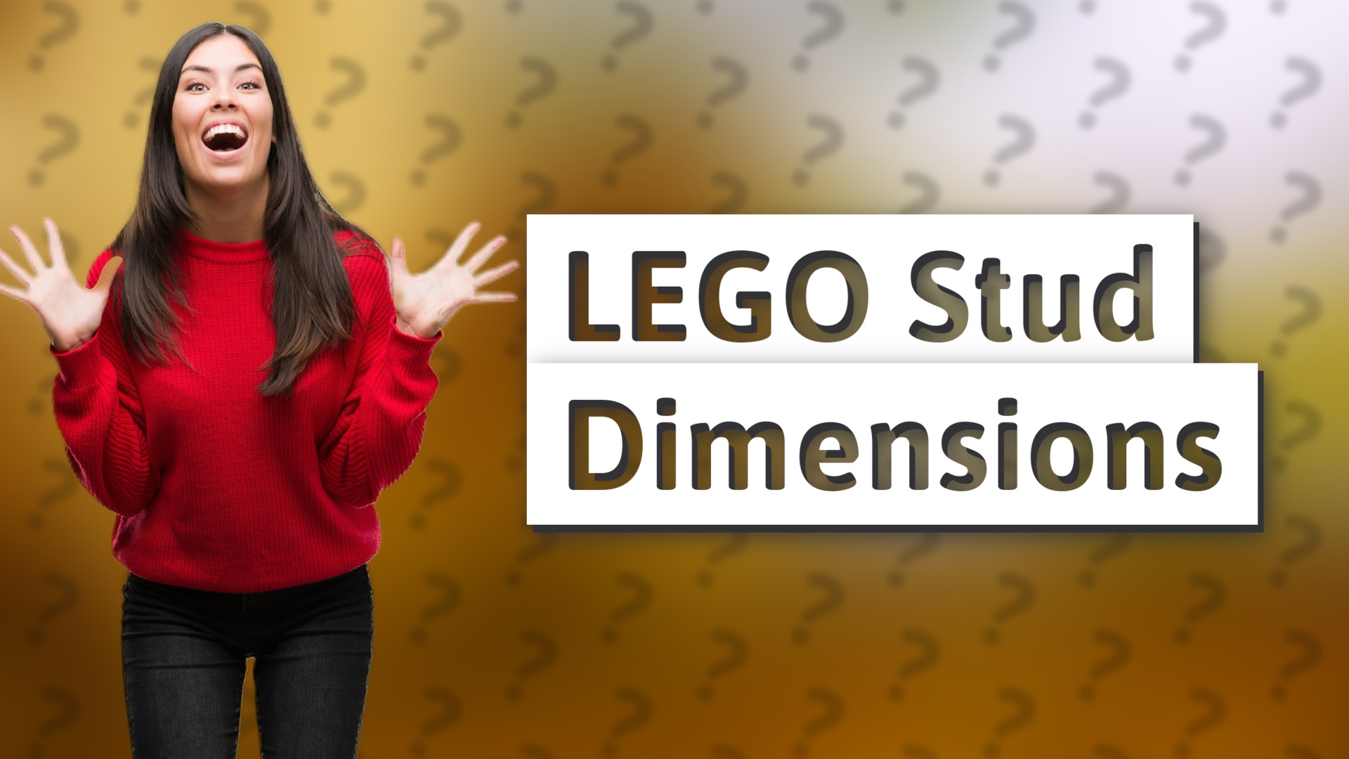 LEGO Stud Dimensions