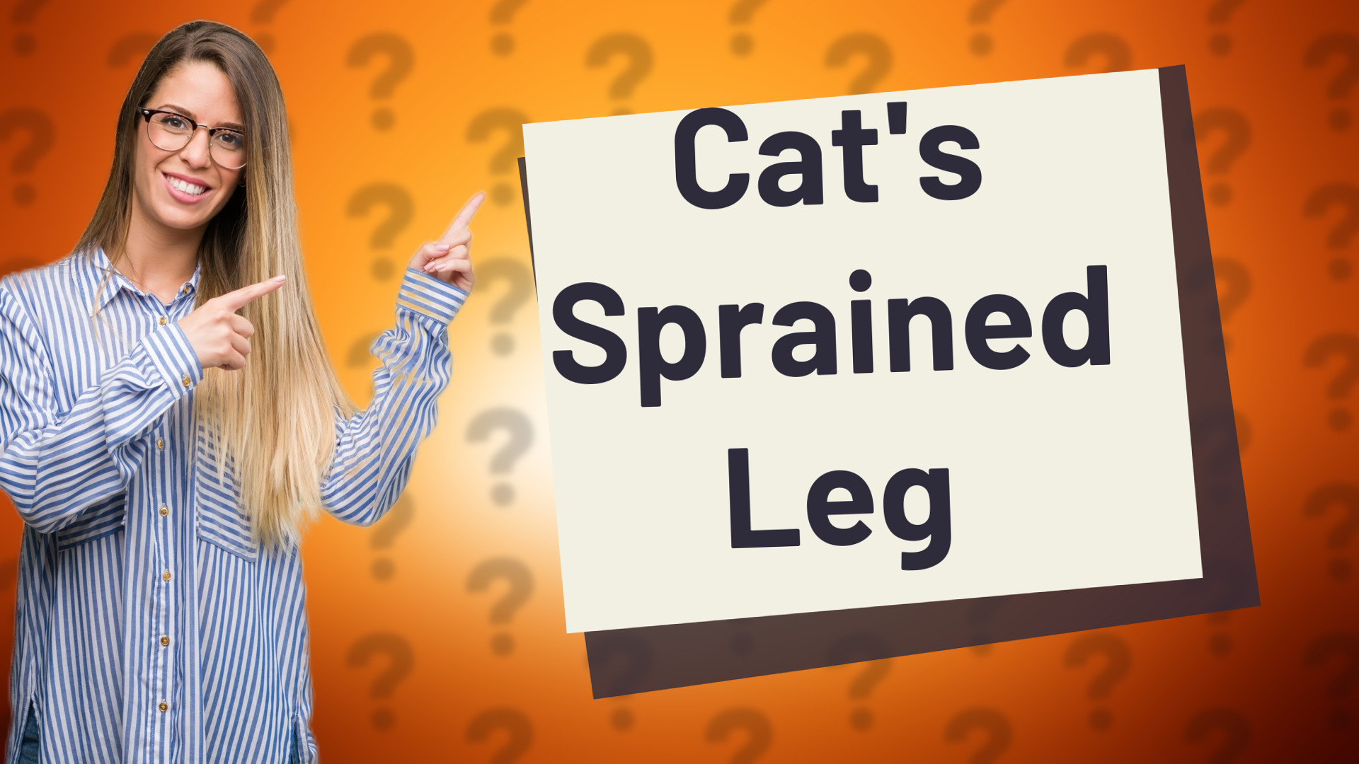 Cat's Sprained Leg
