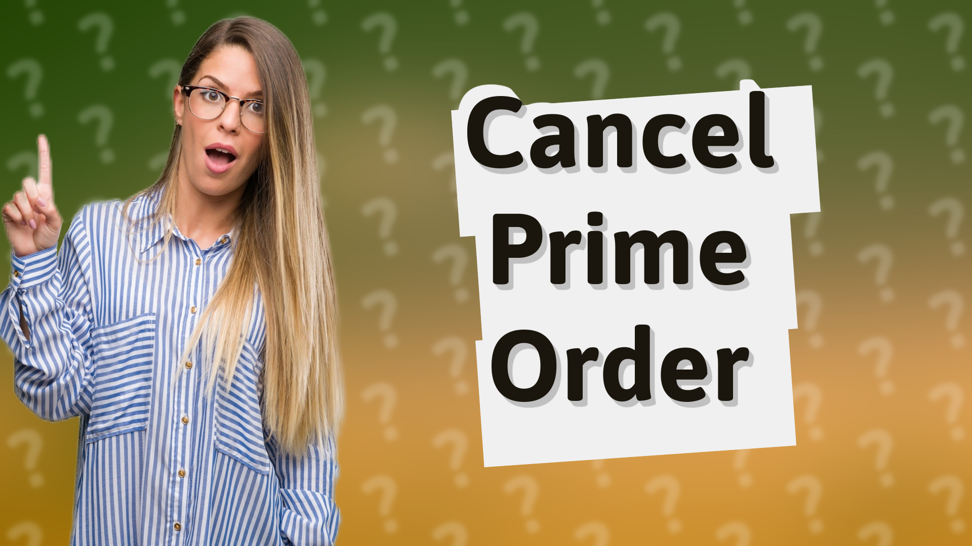 Cancel Prime Order