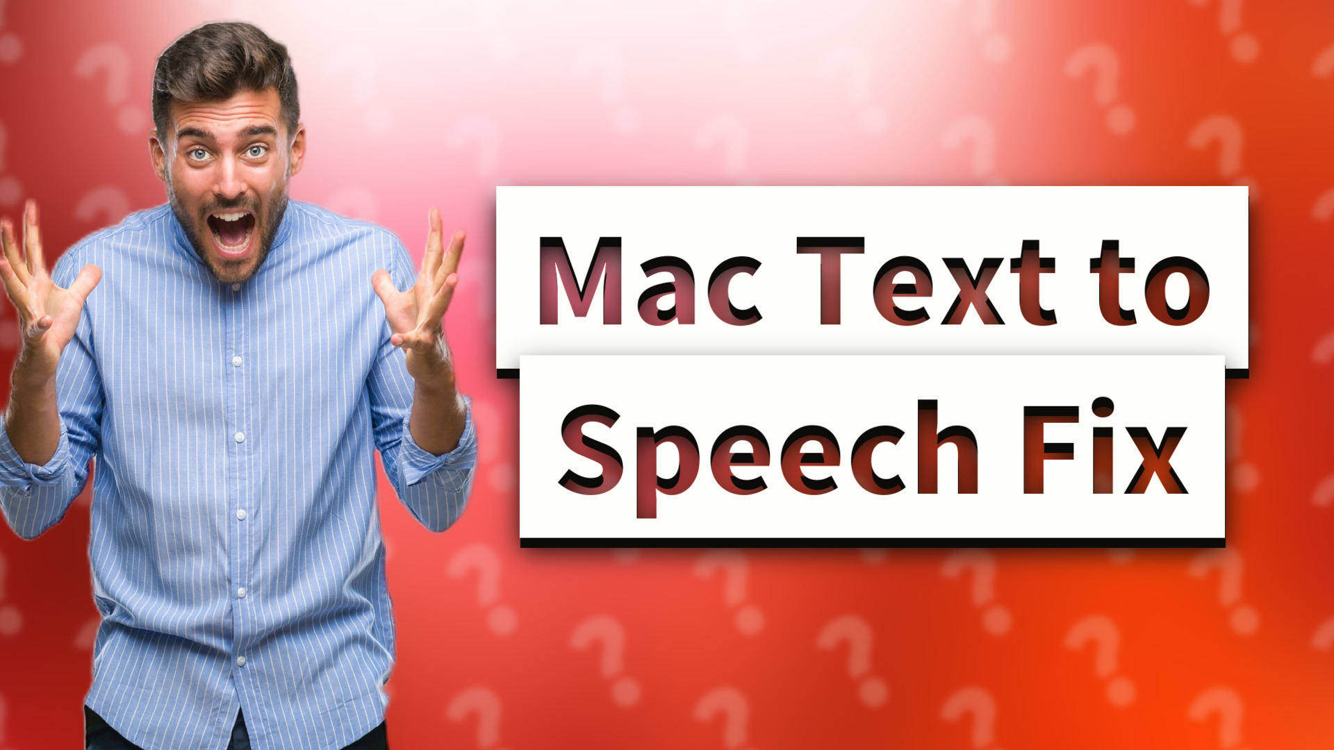 Mac Text to Speech Fix