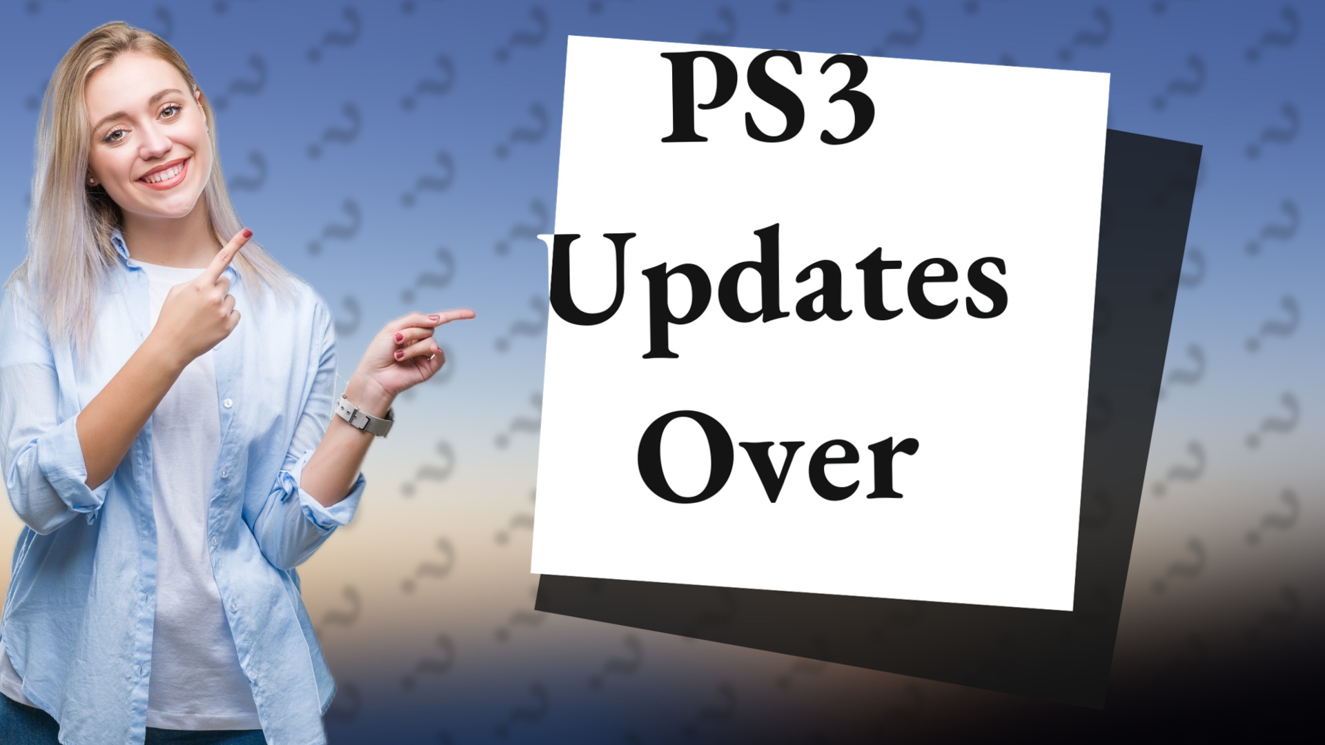 PS3 Updates Over