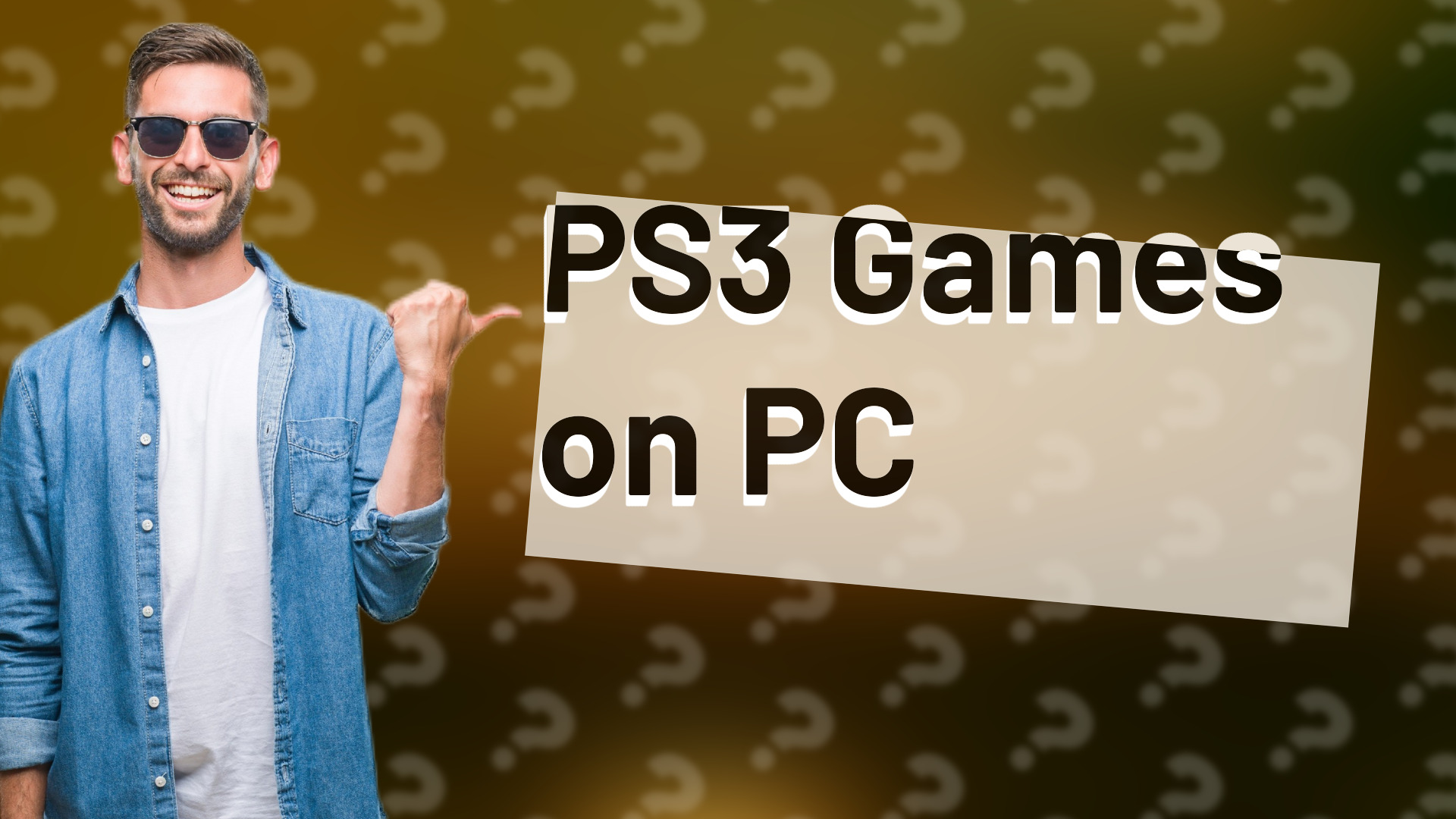 PS3 Games on PC