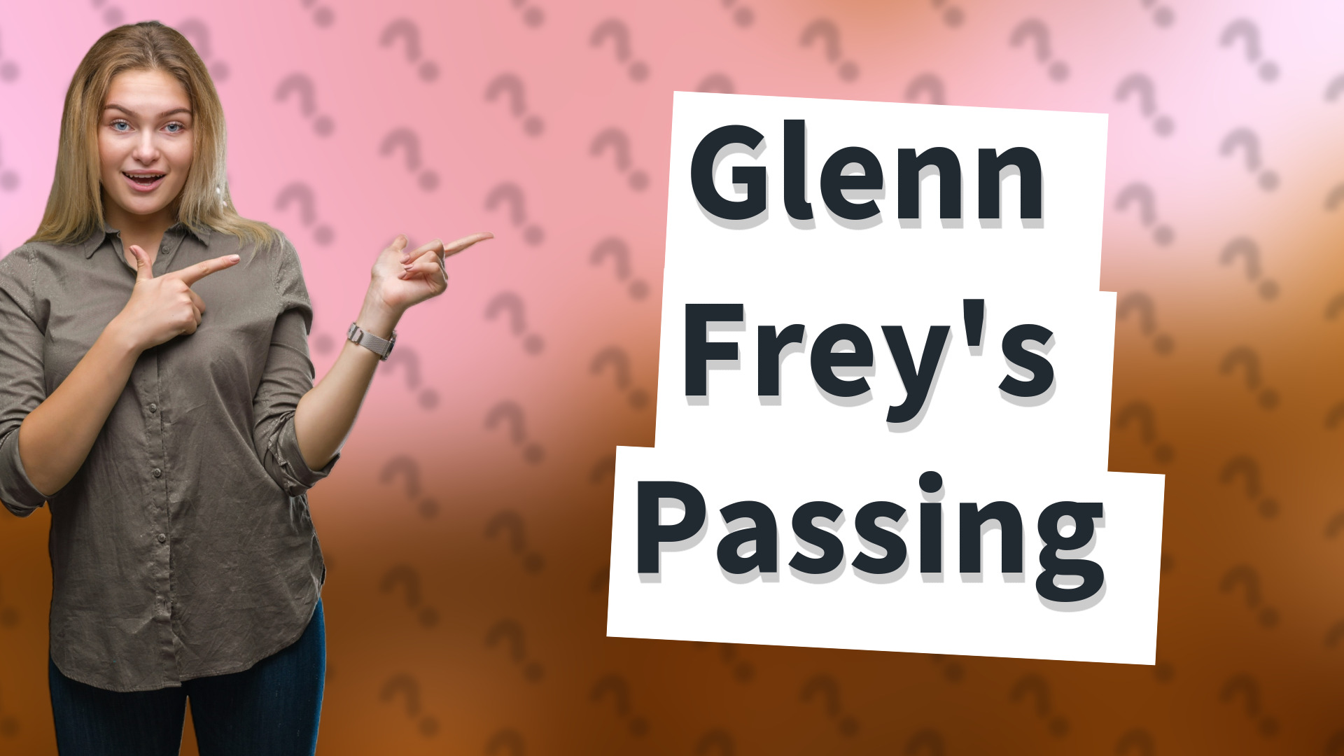 Glenn Frey's Passing