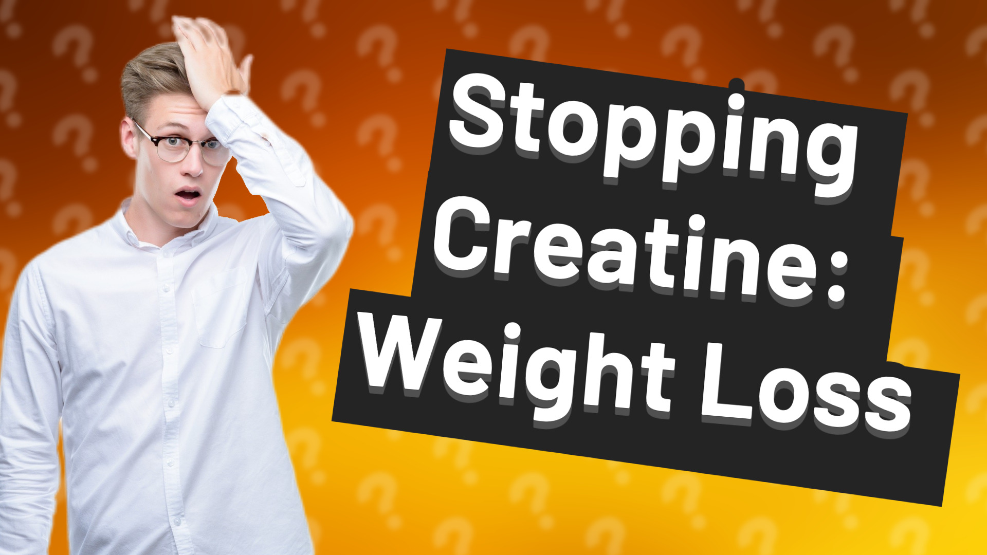 Stopping Creatine: Weight Loss