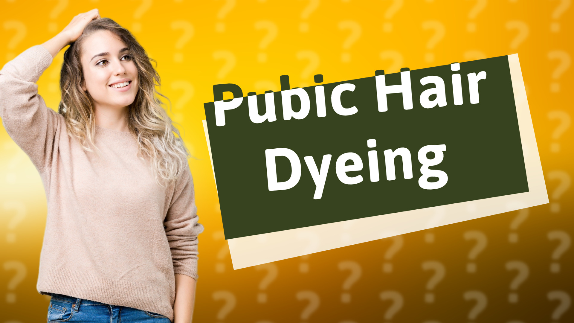 Pubic Hair Dyeing