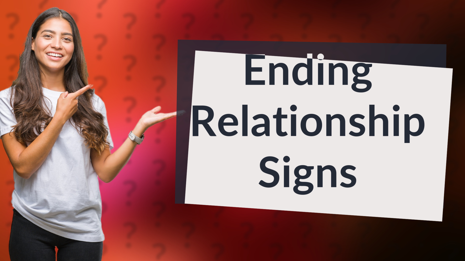 Ending Relationship Signs