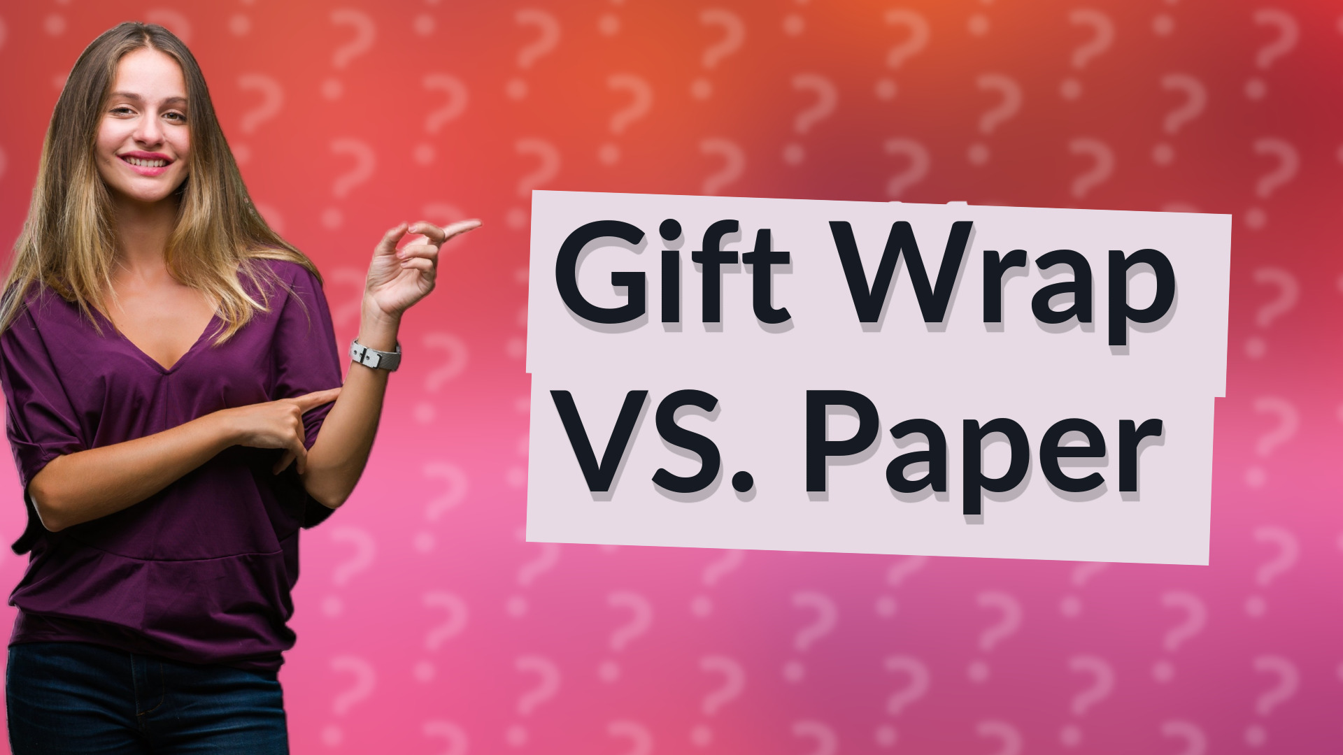 Gift Wrap VS. Paper