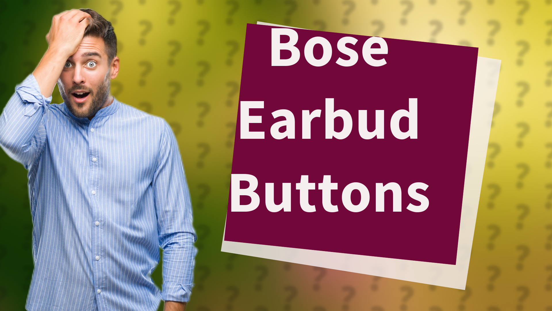 Bose Earbud Buttons