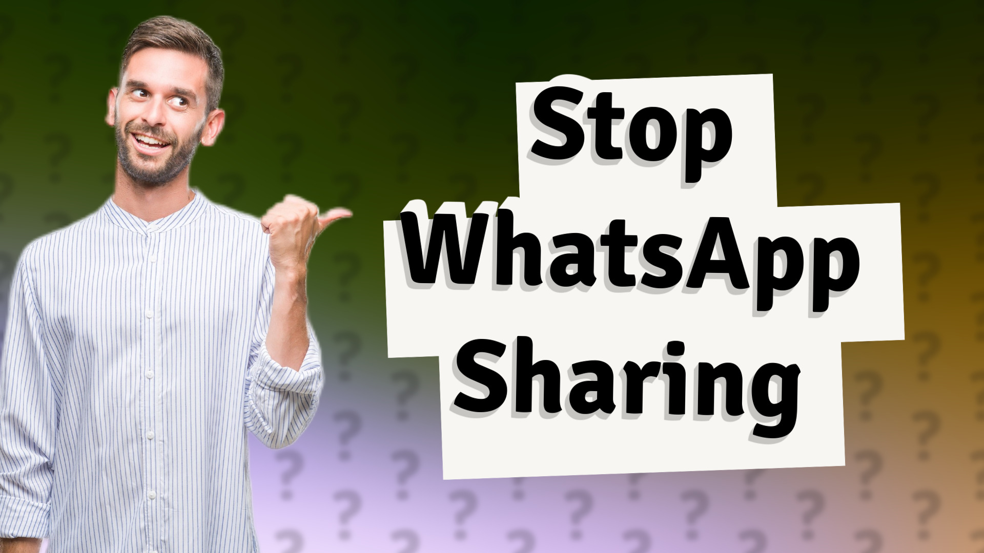 Stop WhatsApp Sharing