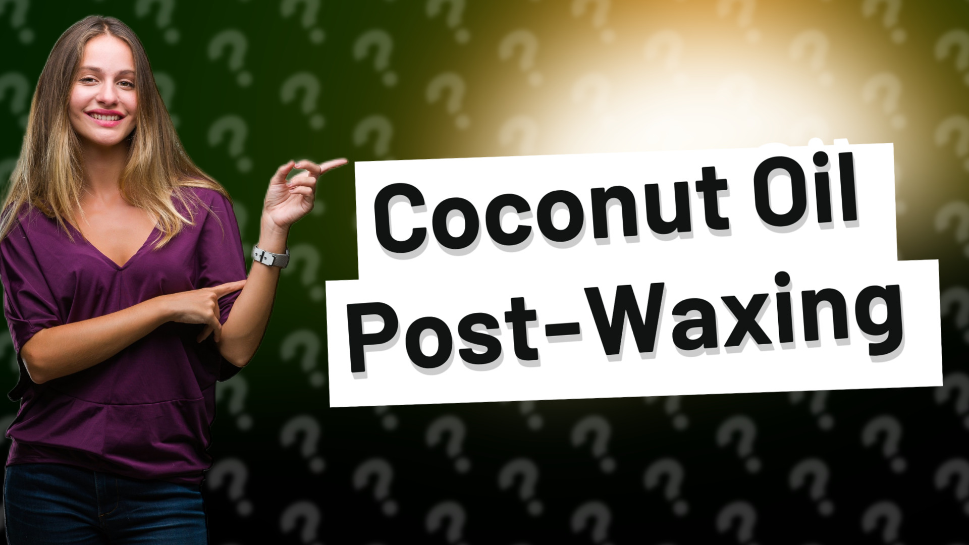 Coconut Oil Post-Waxing