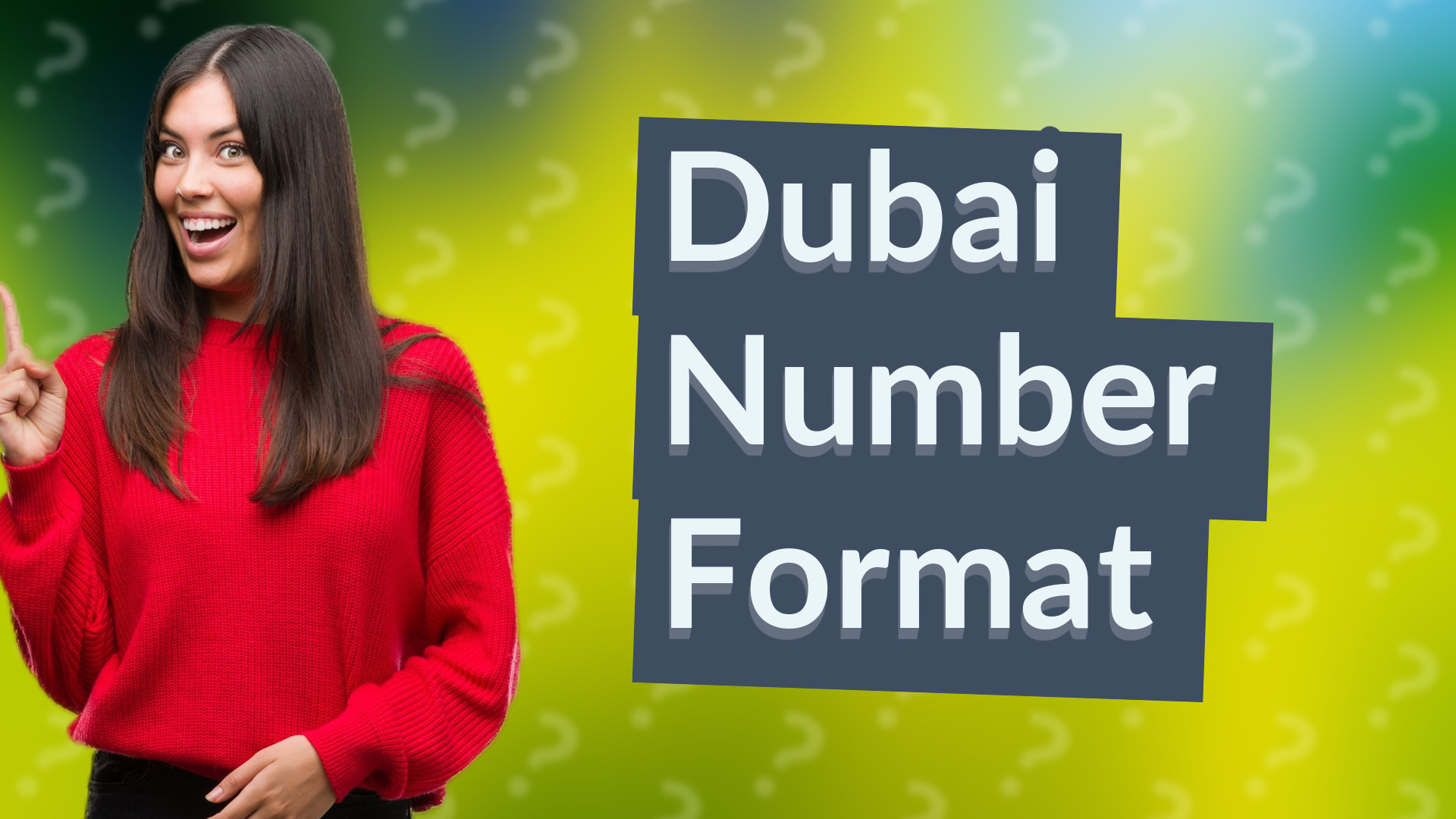 Dubai Number Format
