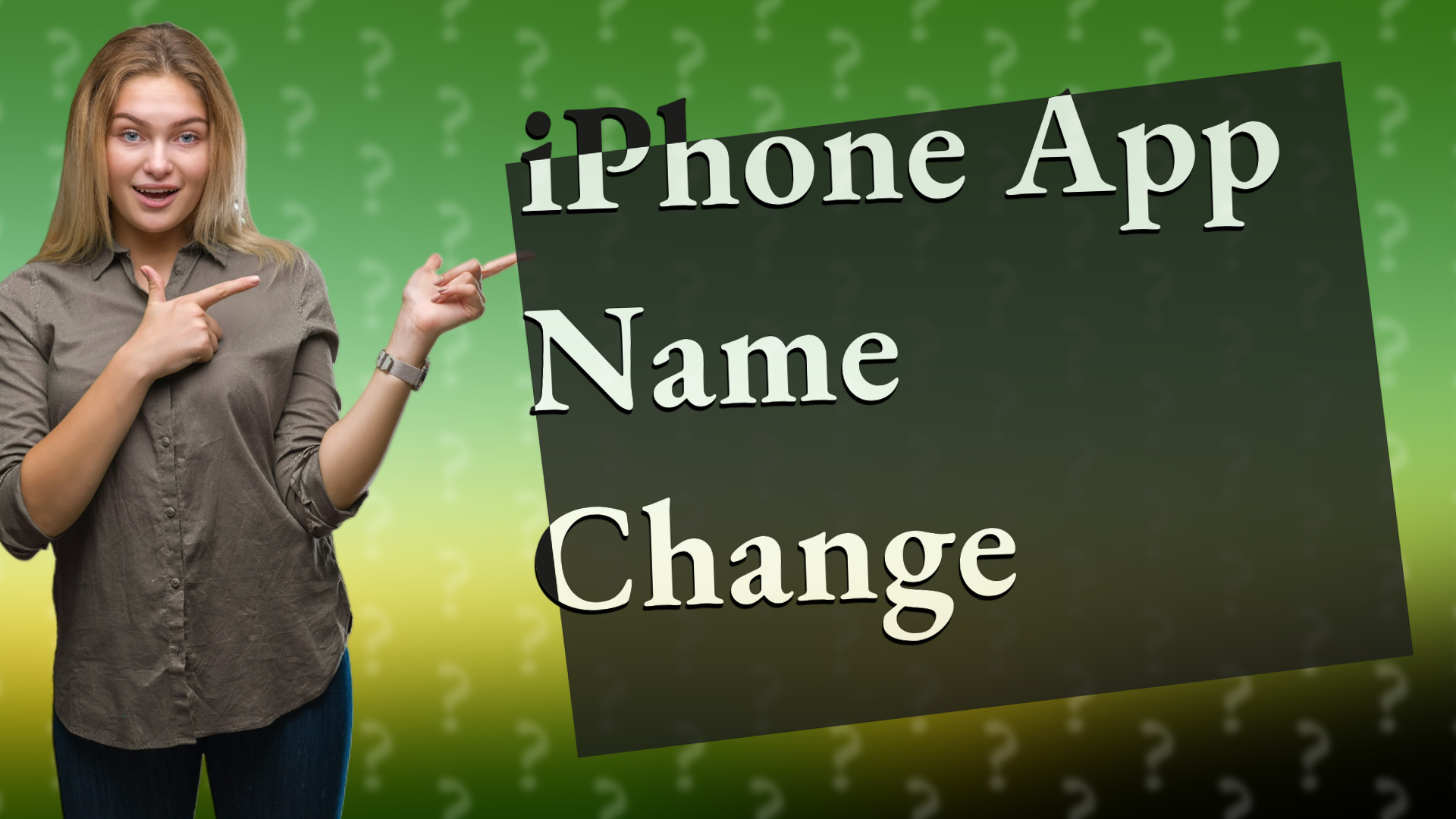 iPhone App Name Change