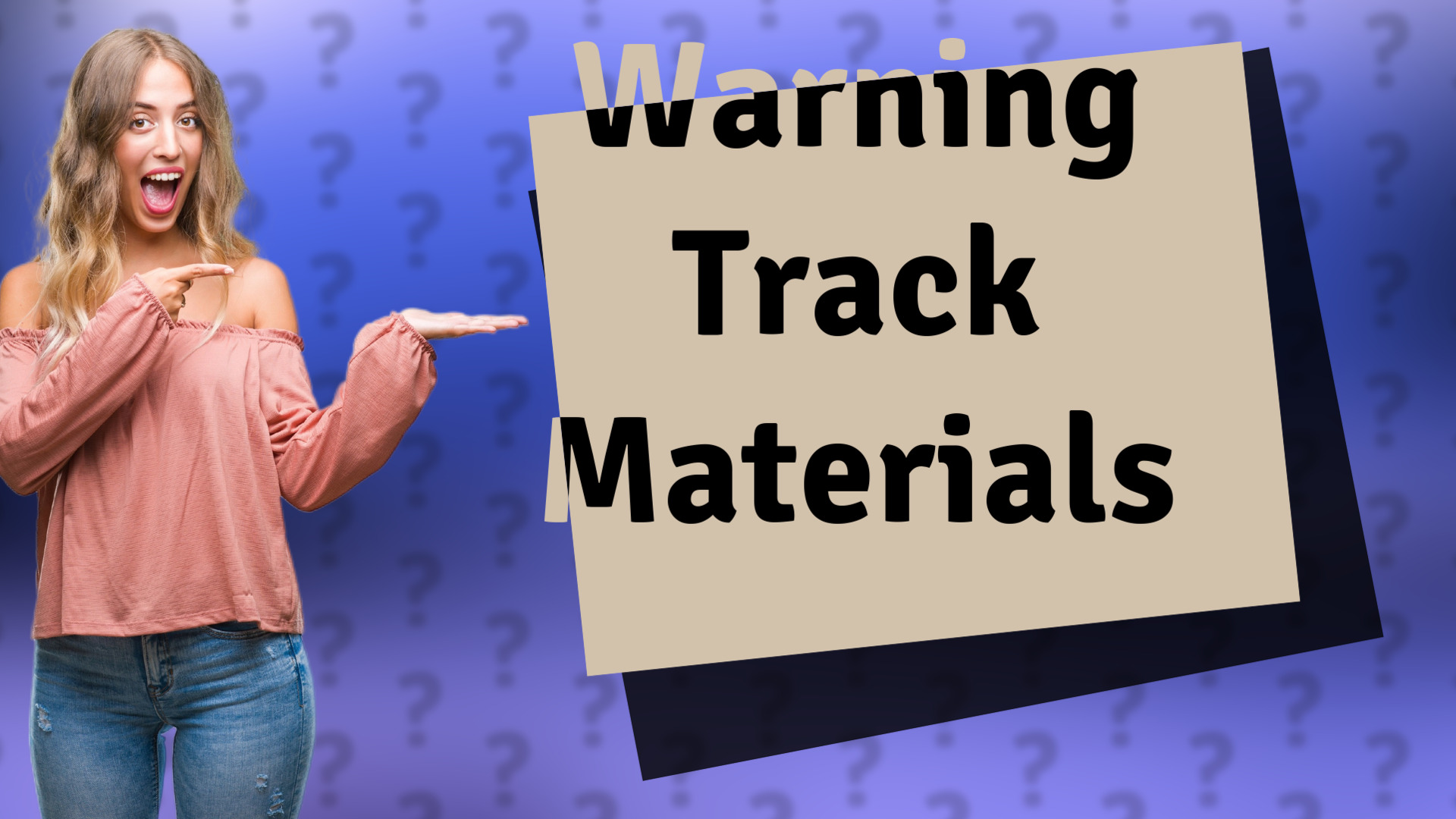 Warning Track Materials