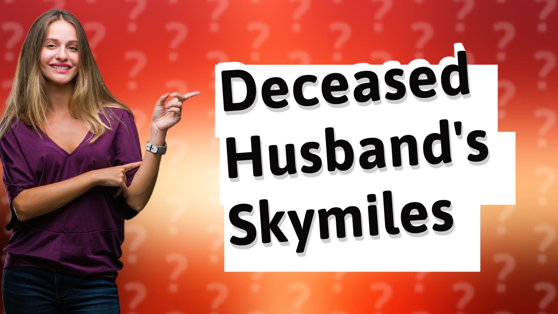 Deceased Husband's Skymiles