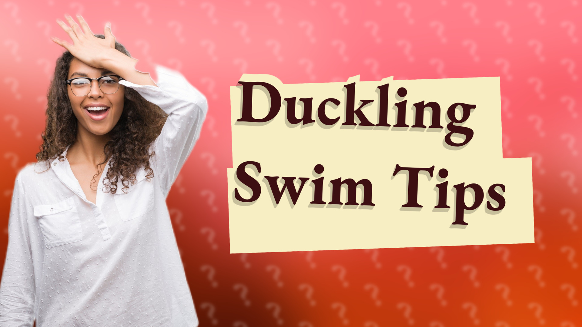 Duckling Swim Tips