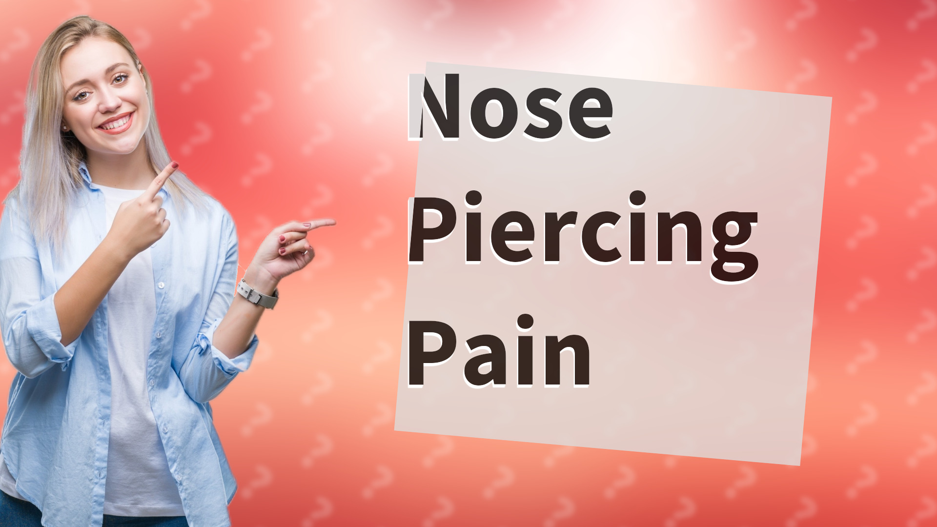 Nose Piercing Pain