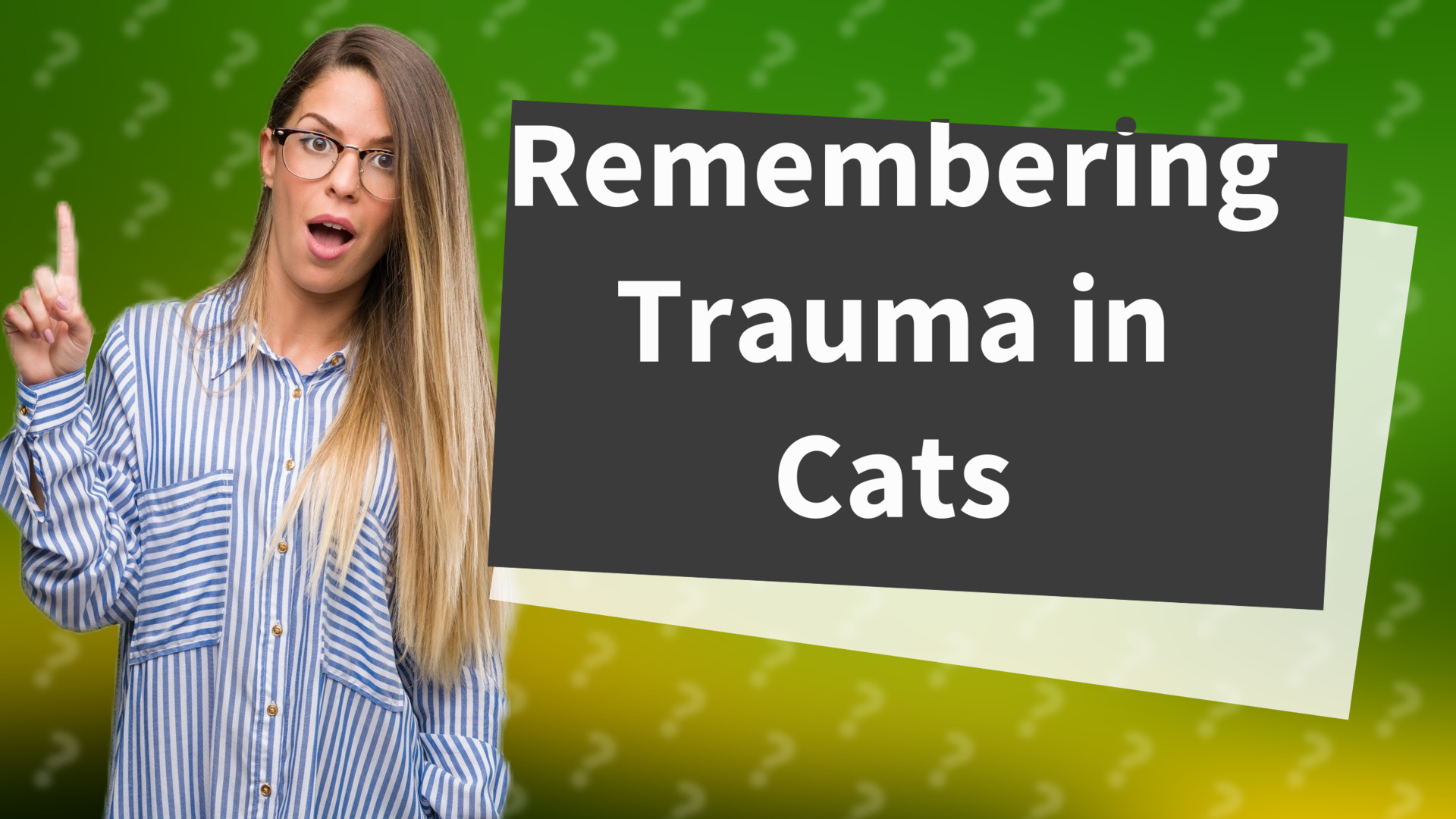 Remembering Trauma in Cats