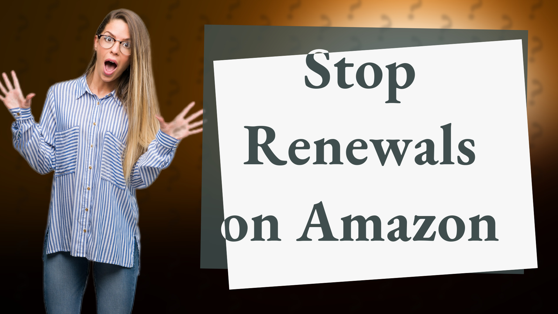Stop Renewals on Amazon