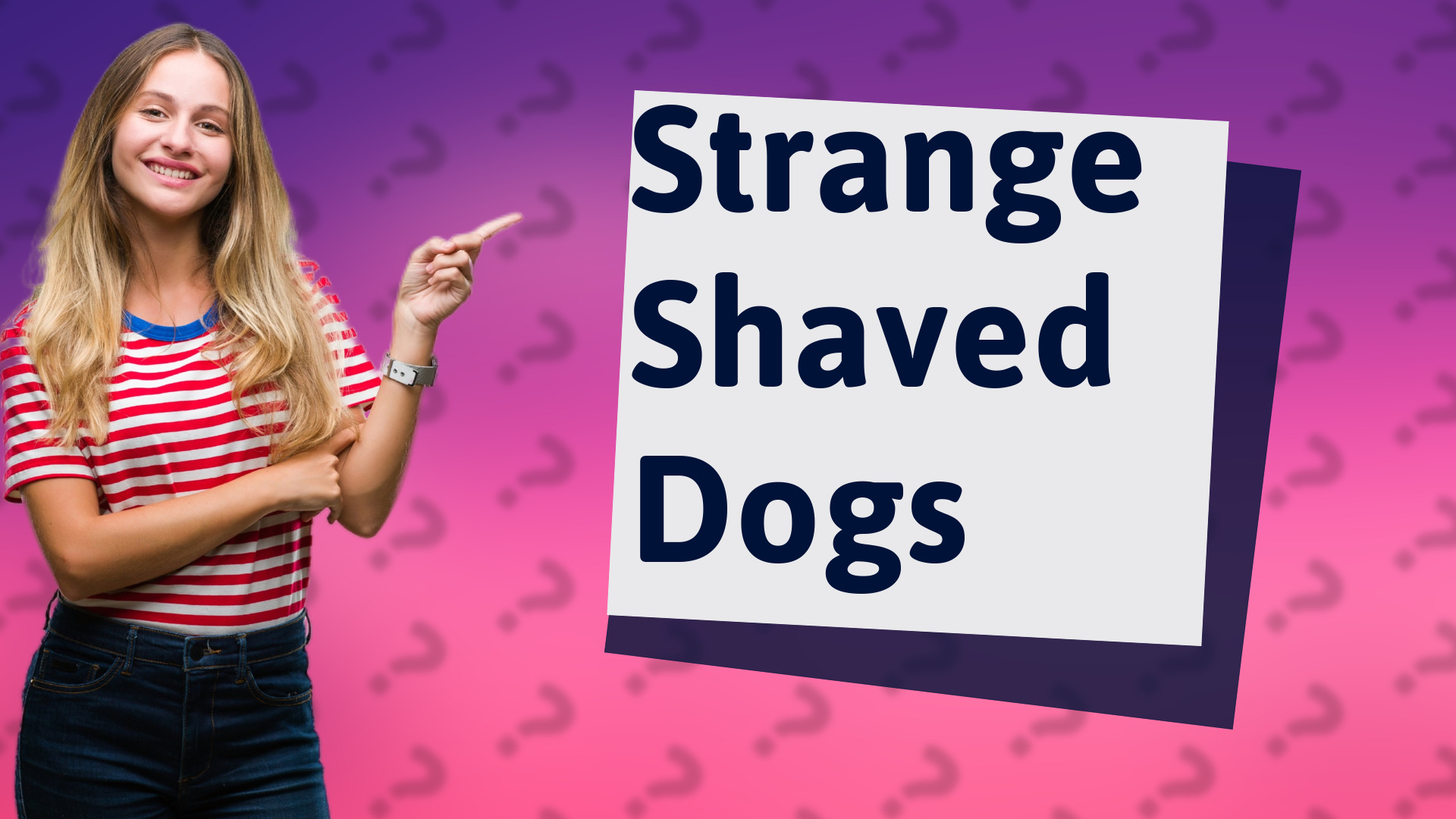 Strange Shaved Dogs