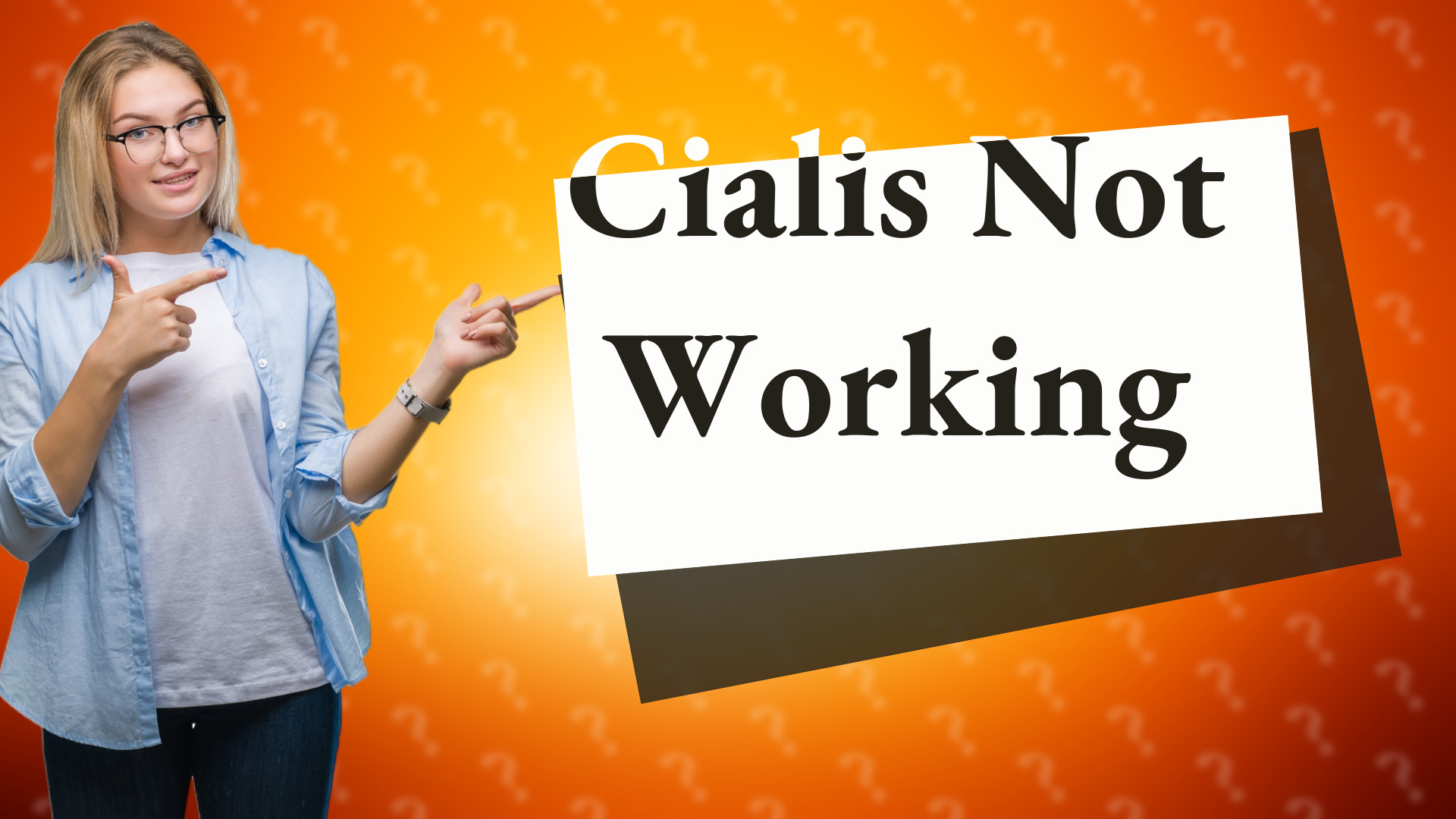 Cialis Not Working