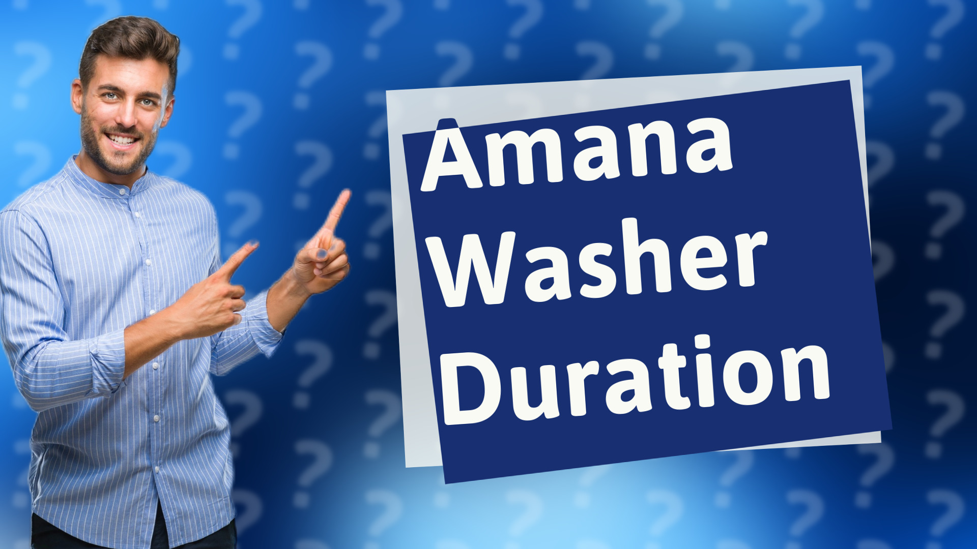 Amana Washer Duration