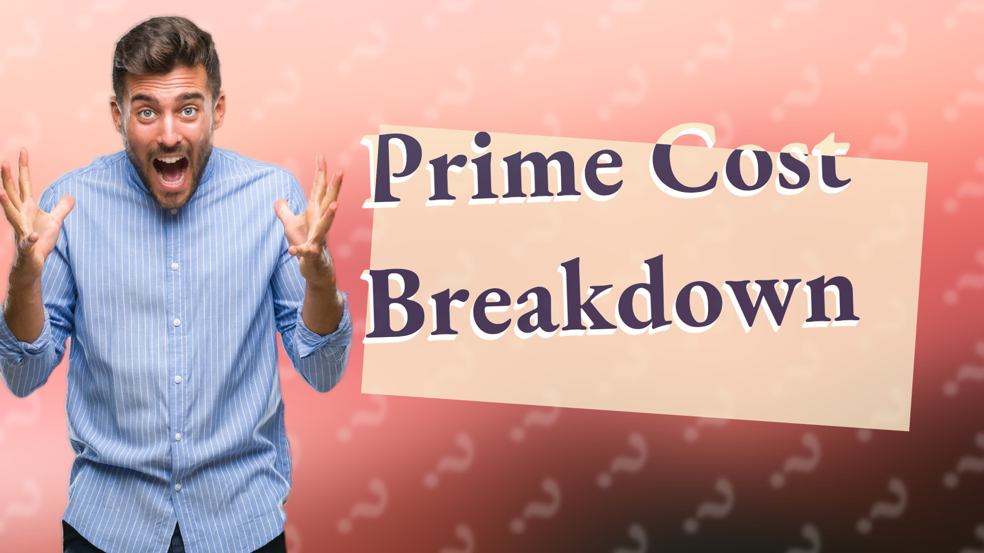 Prime Cost Breakdown