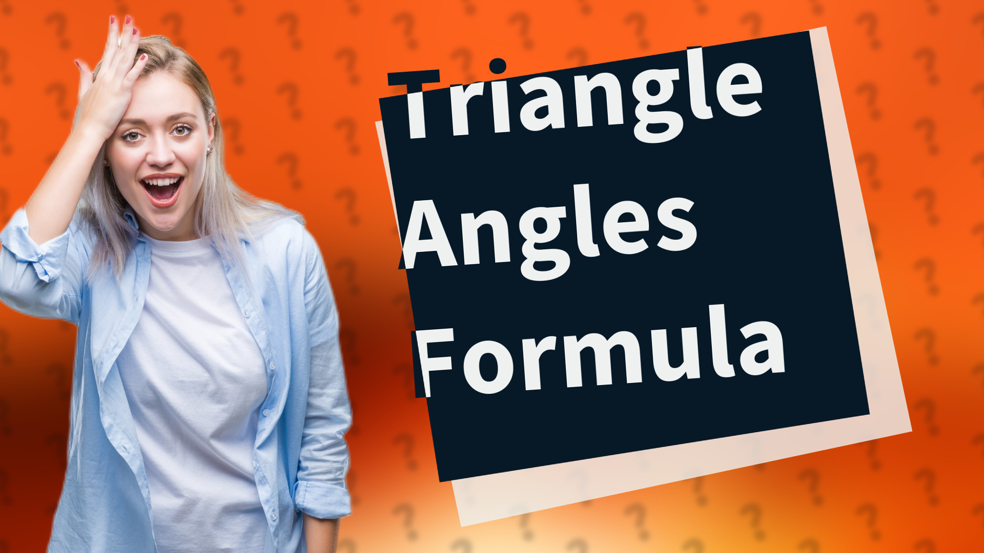 Triangle Angles Formula