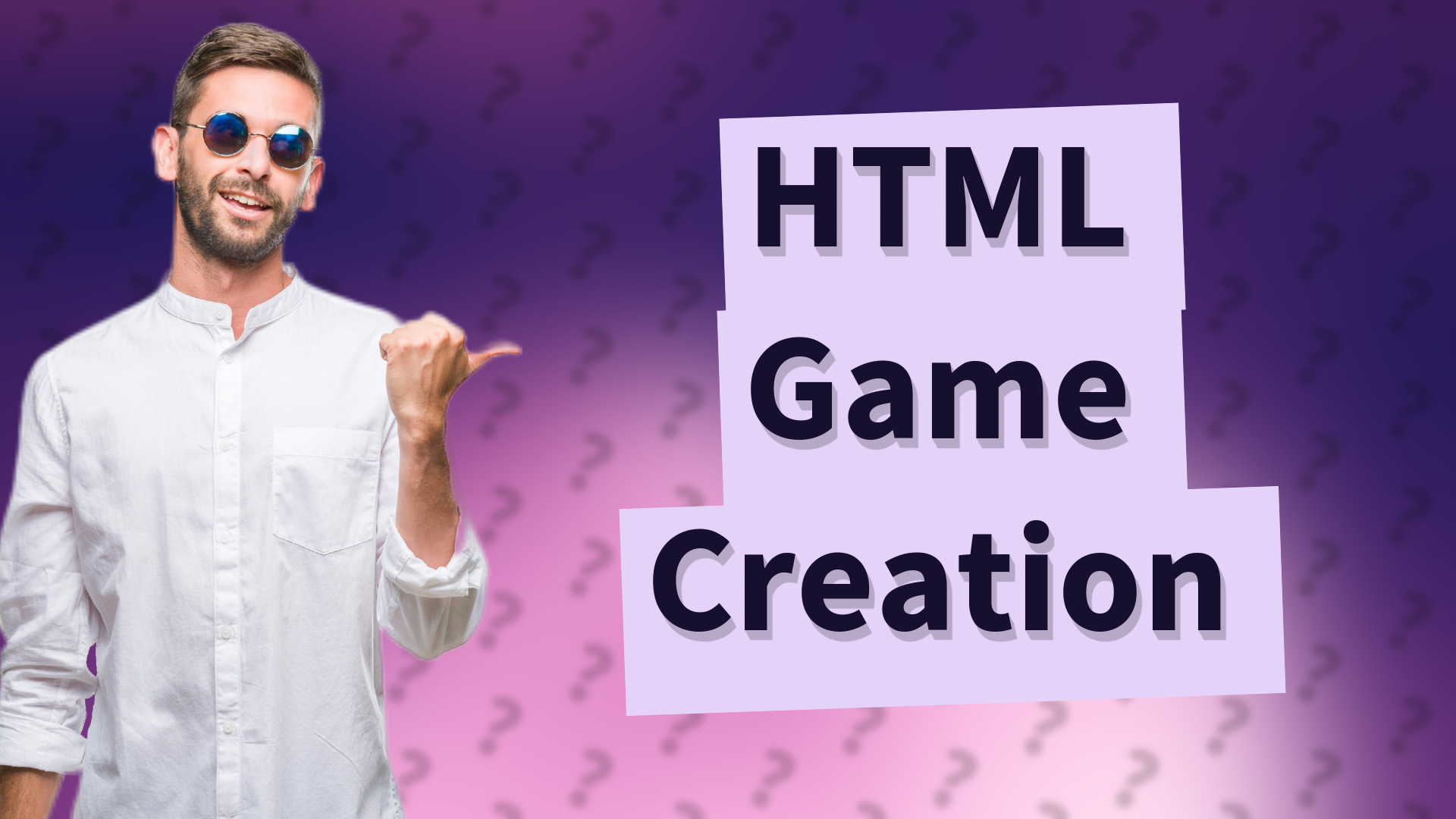 HTML Game Creation