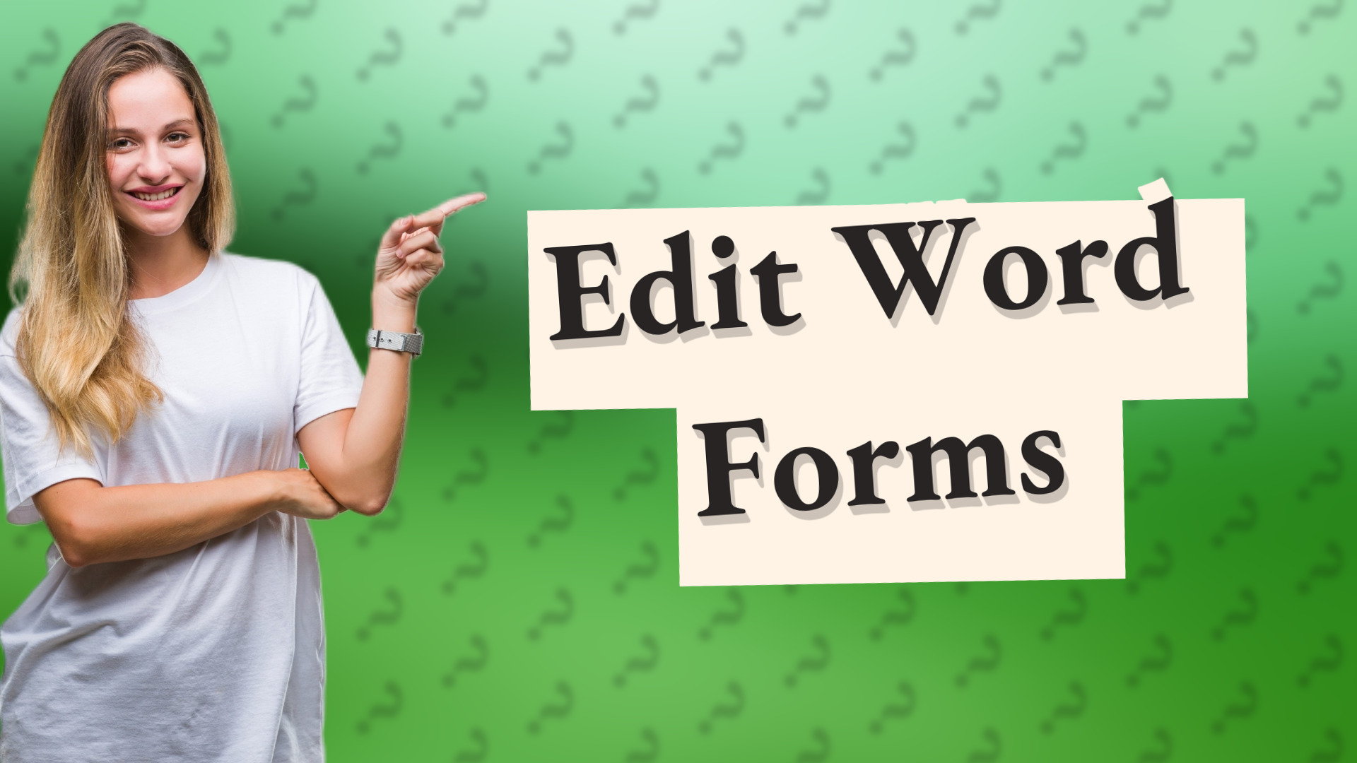 Edit Word Forms
