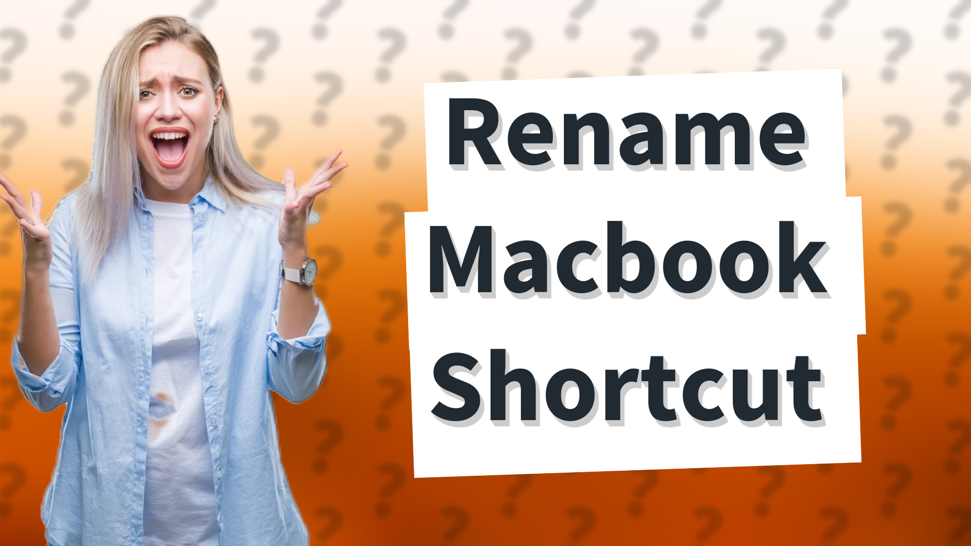 Rename Macbook Shortcut