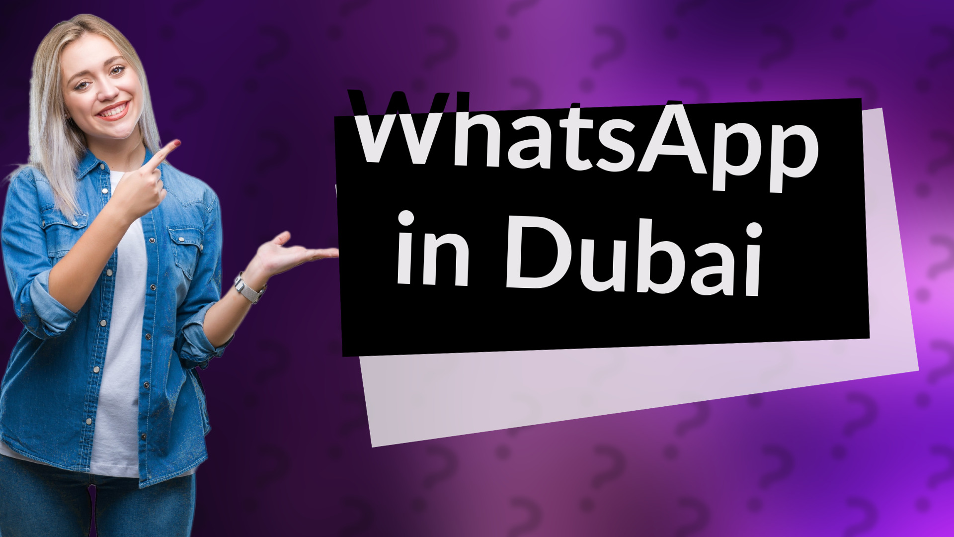 WhatsApp in Dubai
