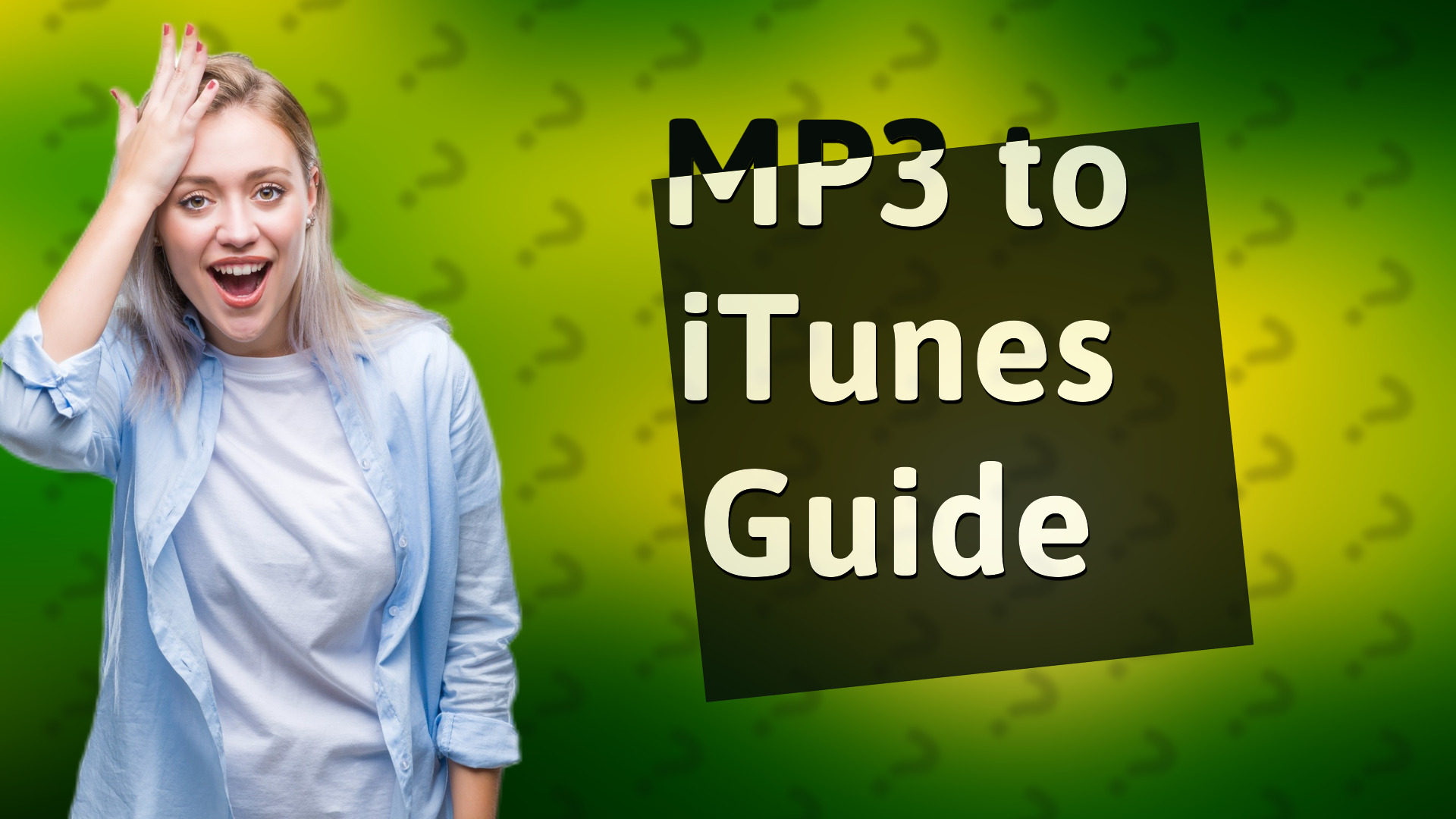 MP3 to iTunes Guide