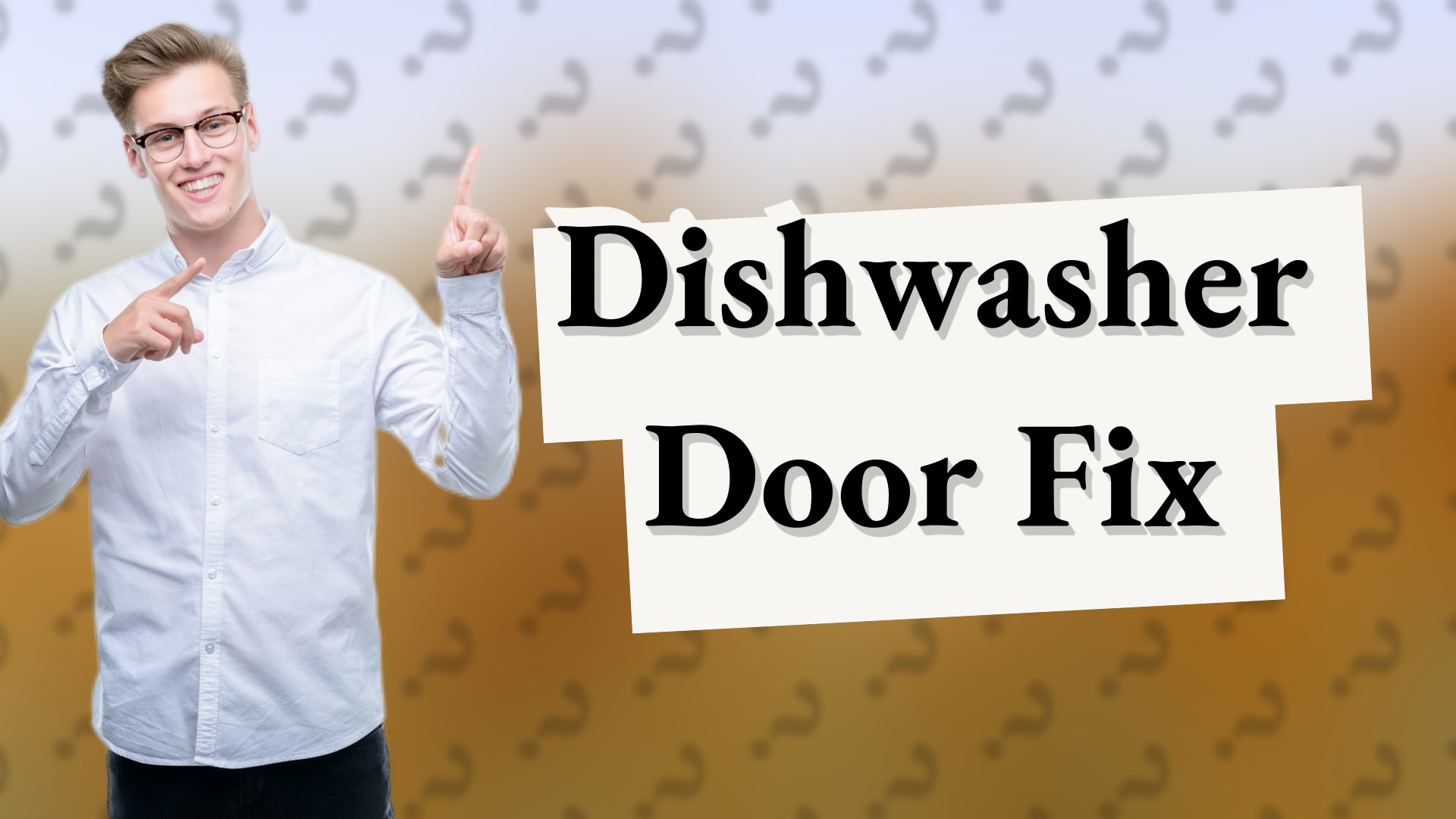 Dishwasher Door Fix