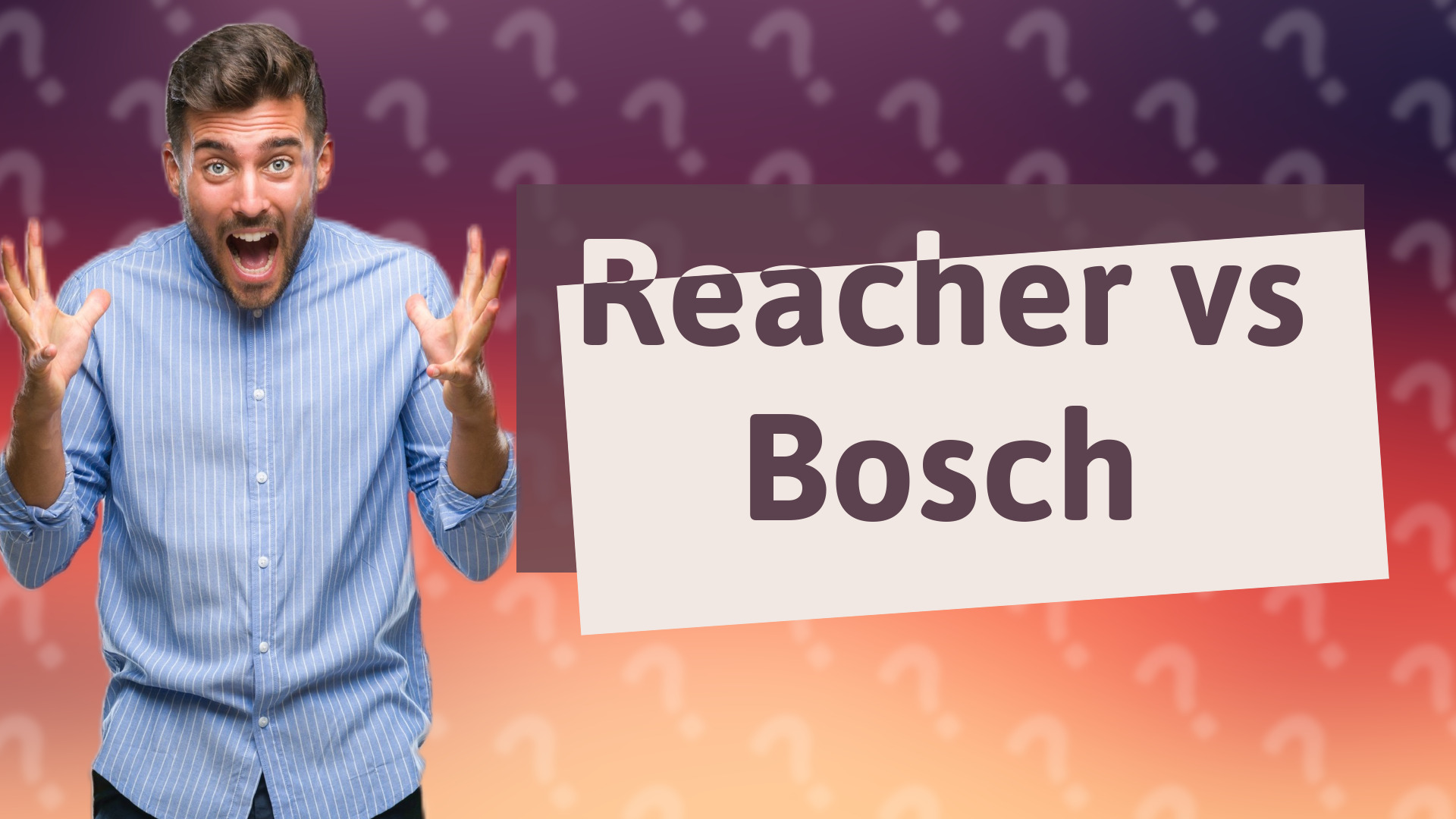 Reacher vs Bosch