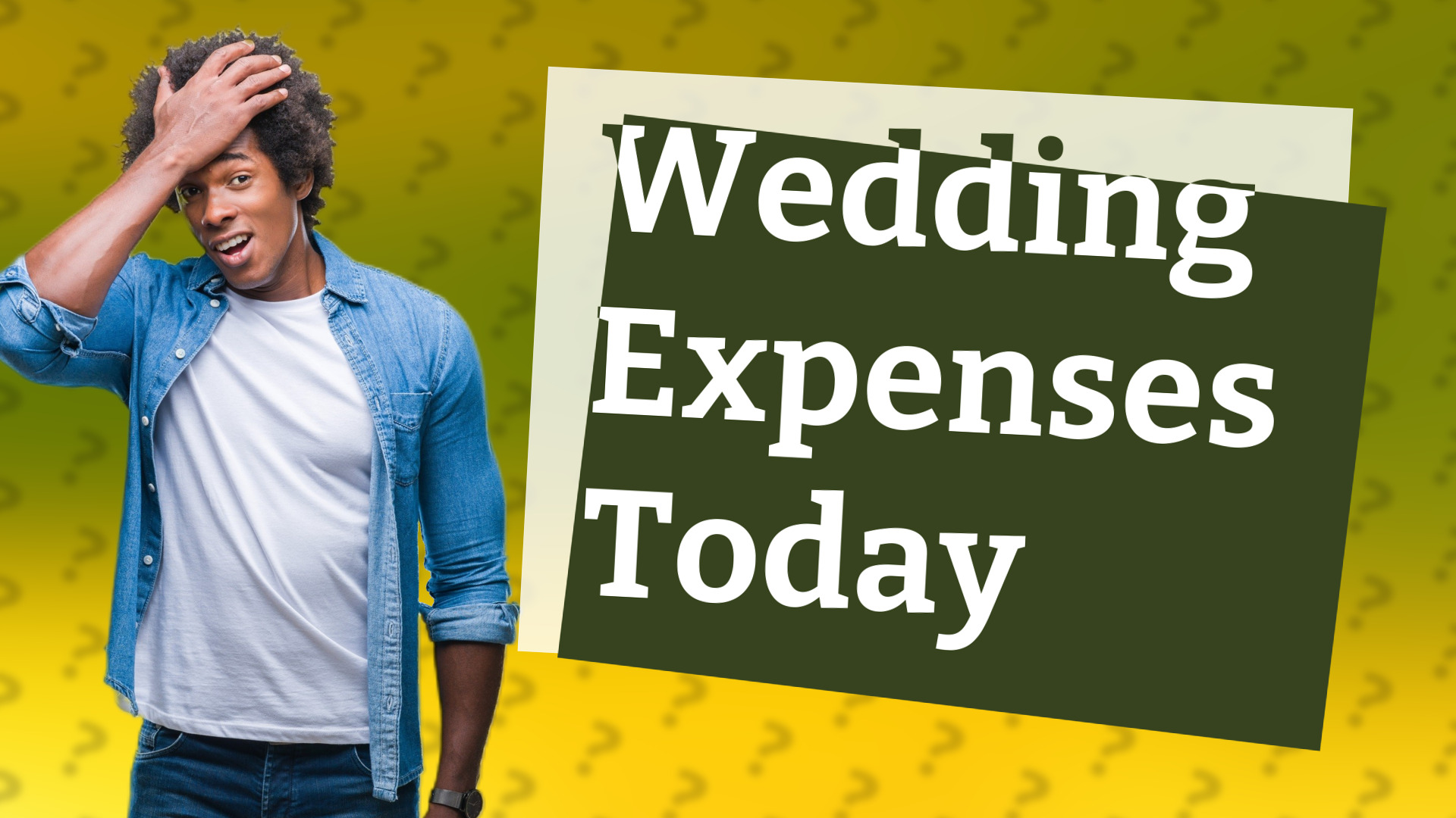 Wedding Expenses Today