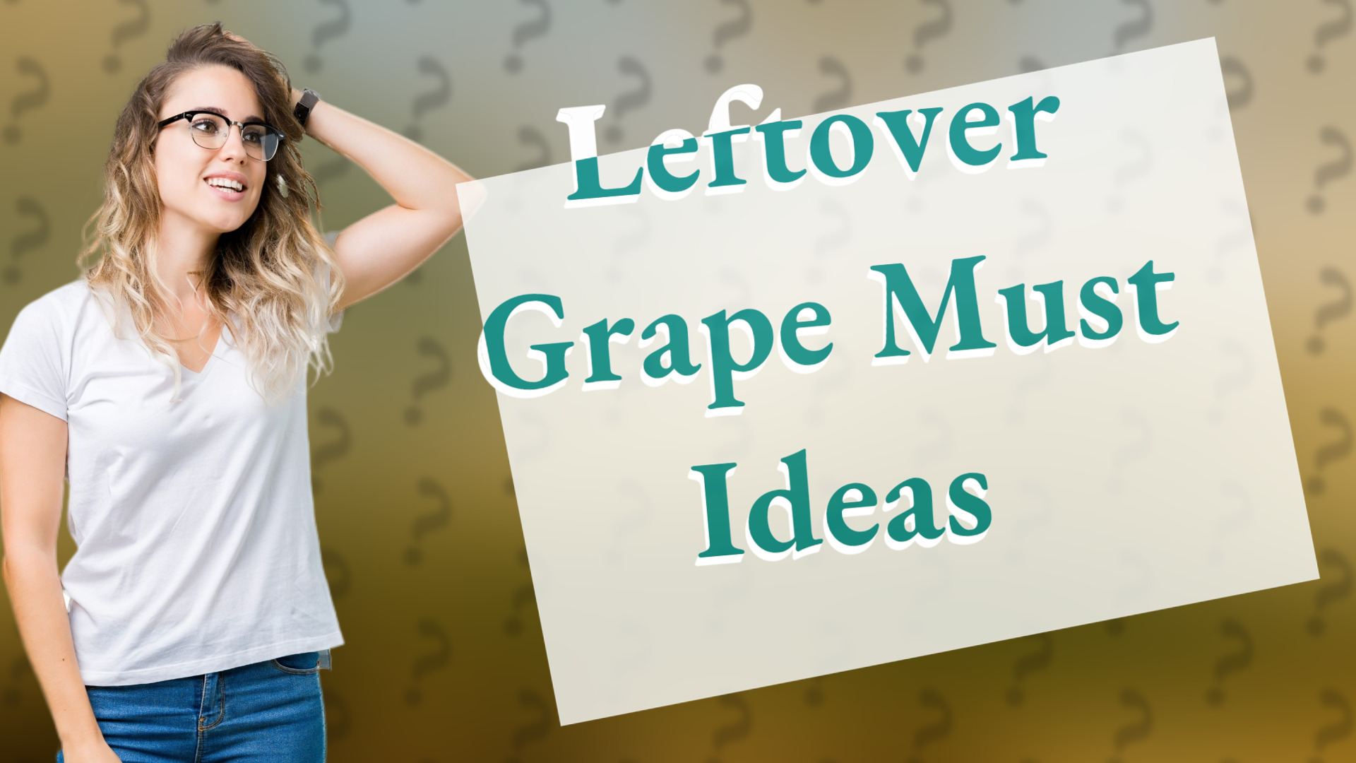 Leftover Grape Must Ideas