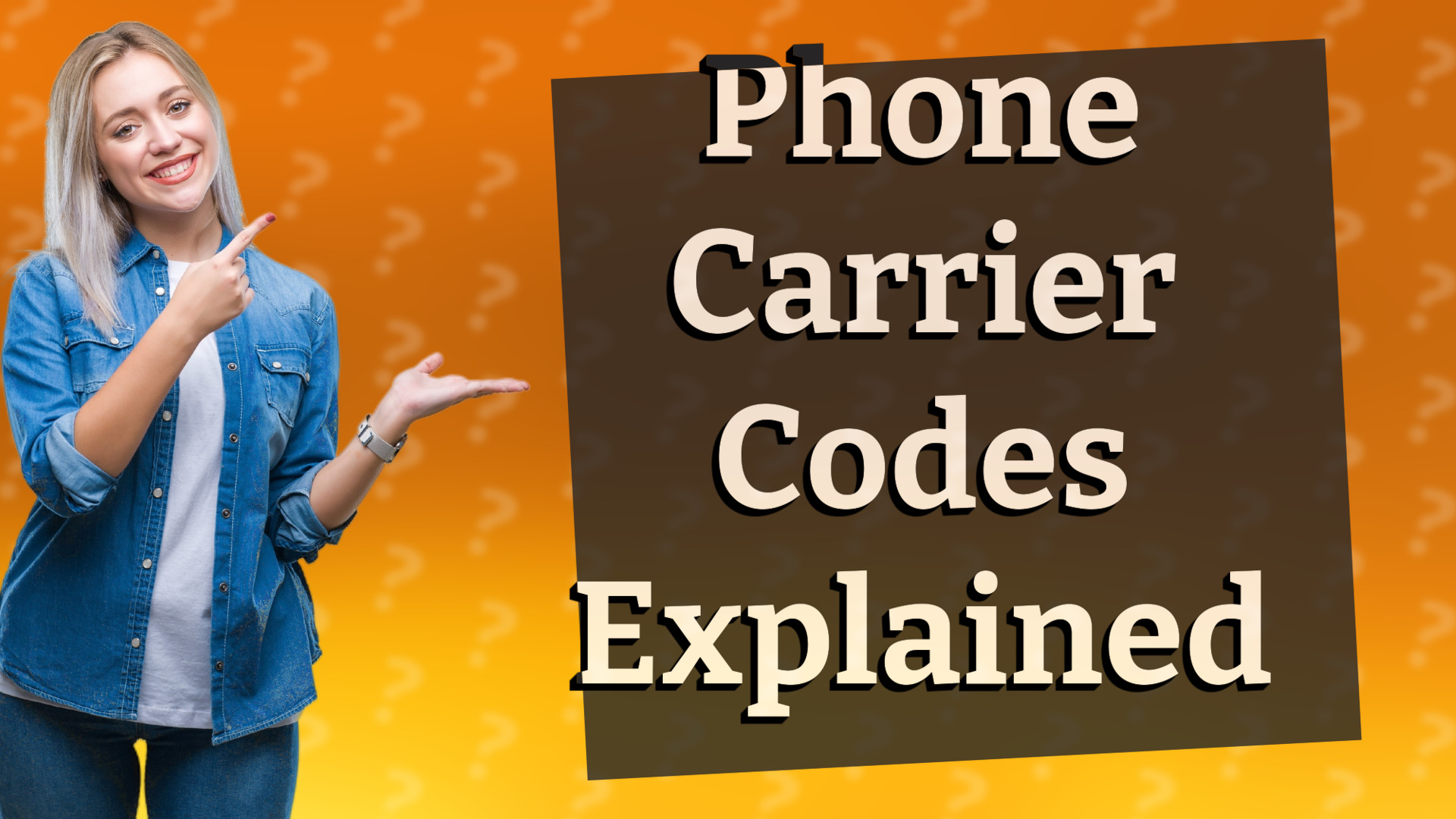 Phone Carrier Codes Explained
