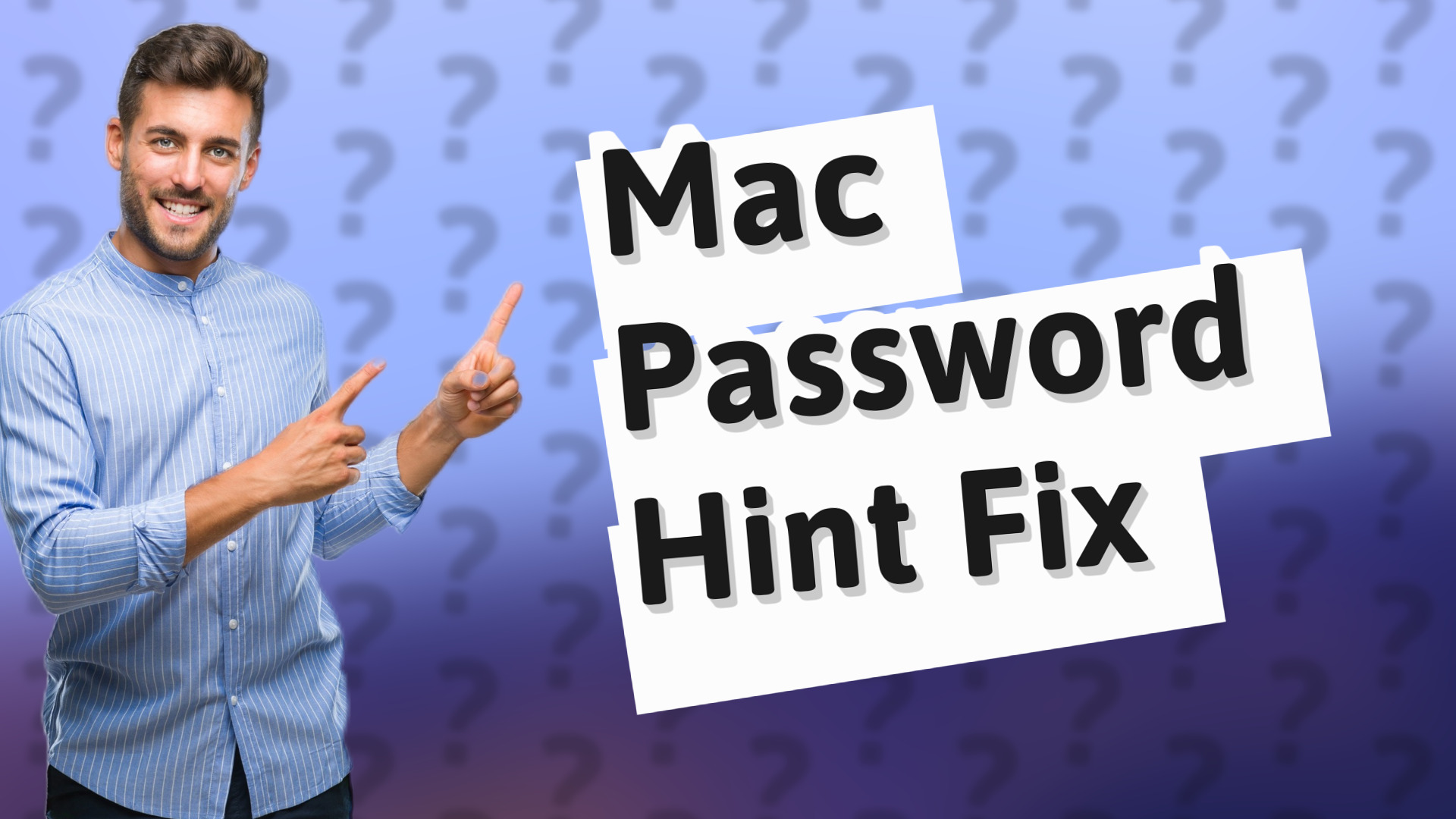Mac Password Hint Fix