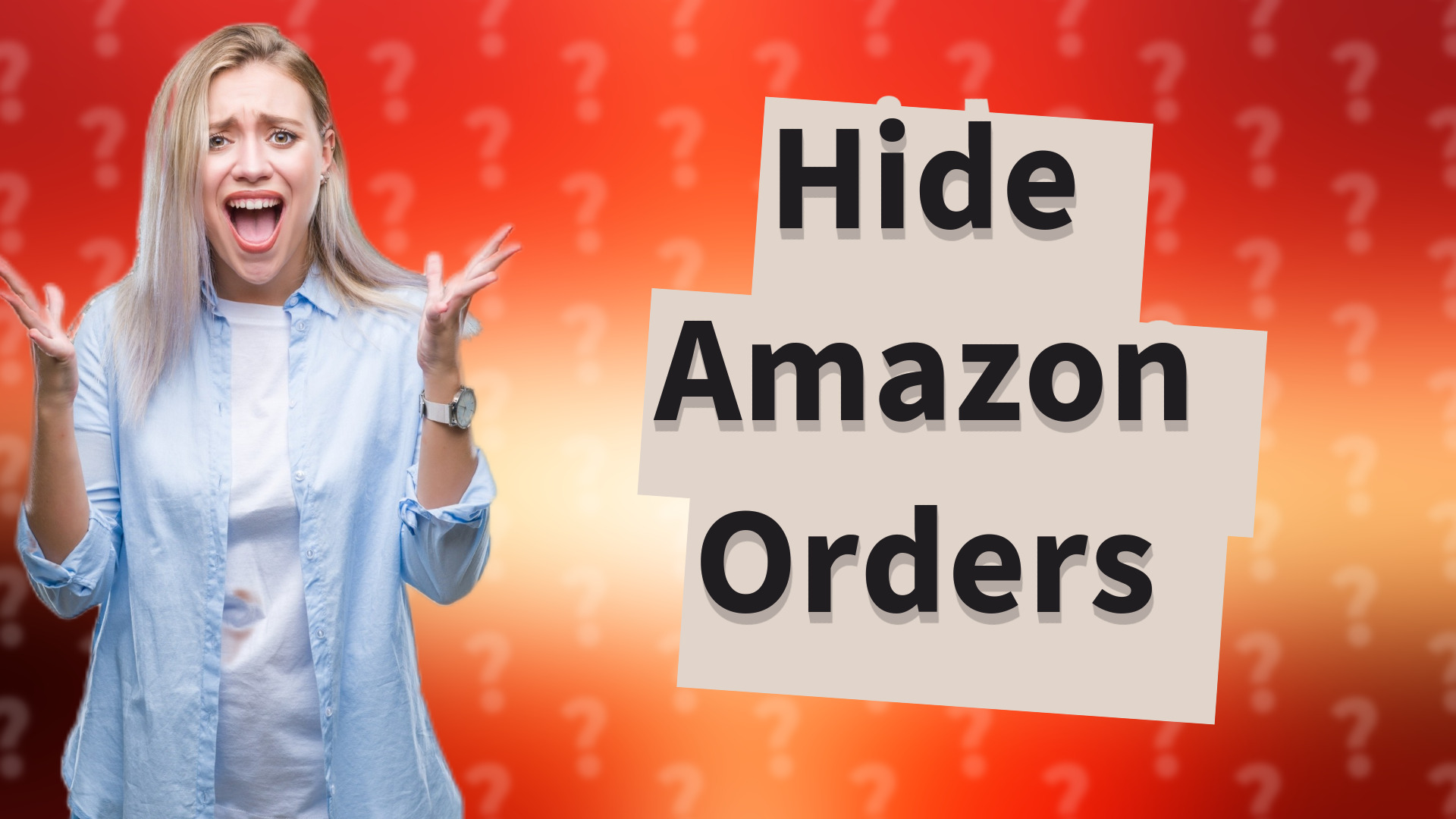 Hide Amazon Orders