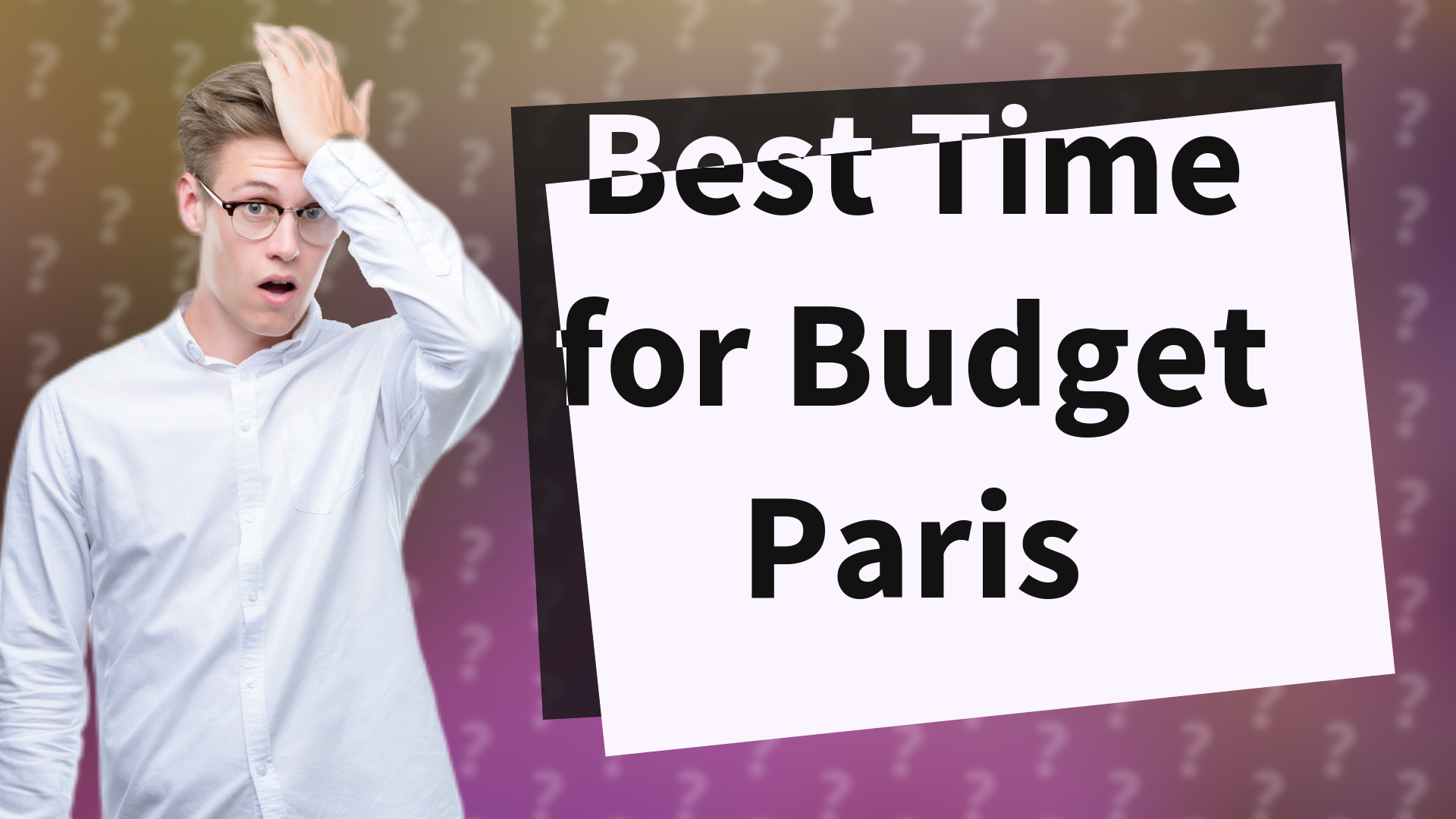 Best Time for Budget Paris