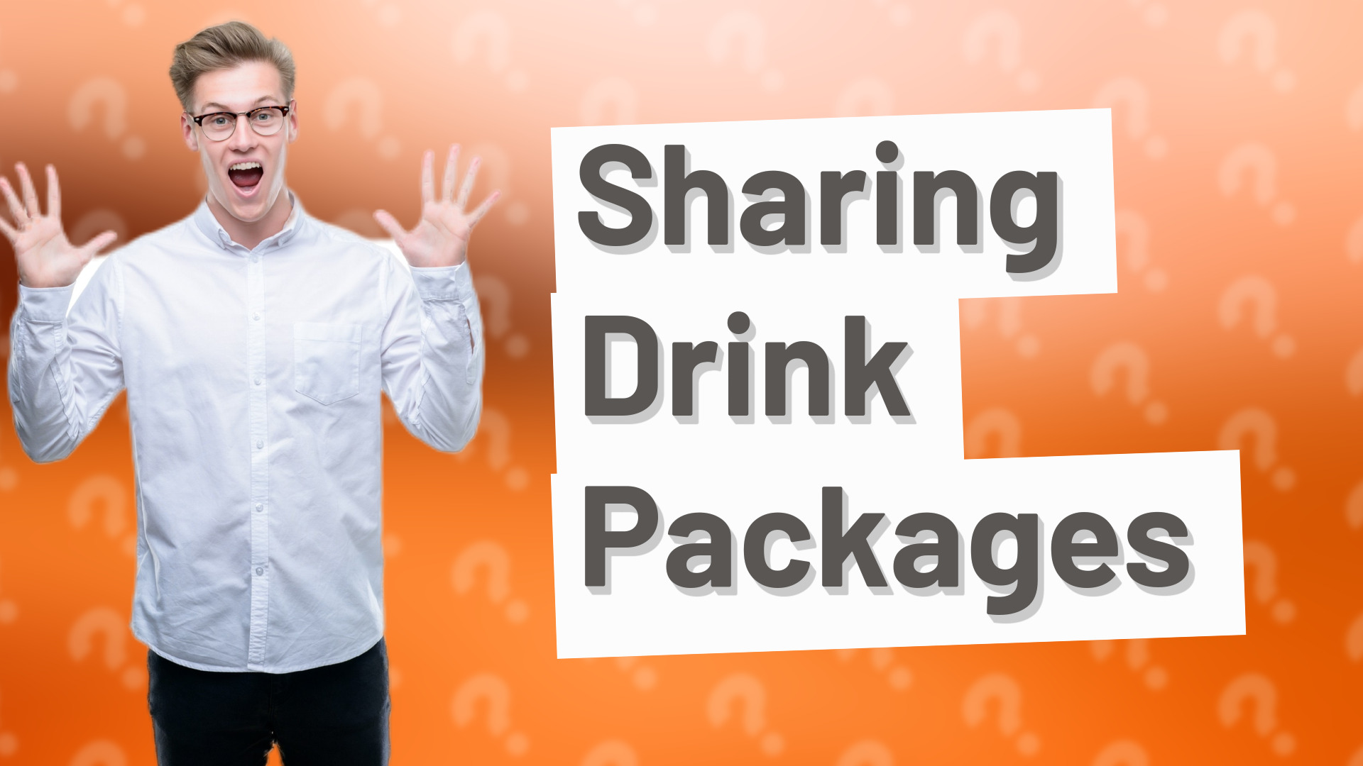 Sharing Drink Packages