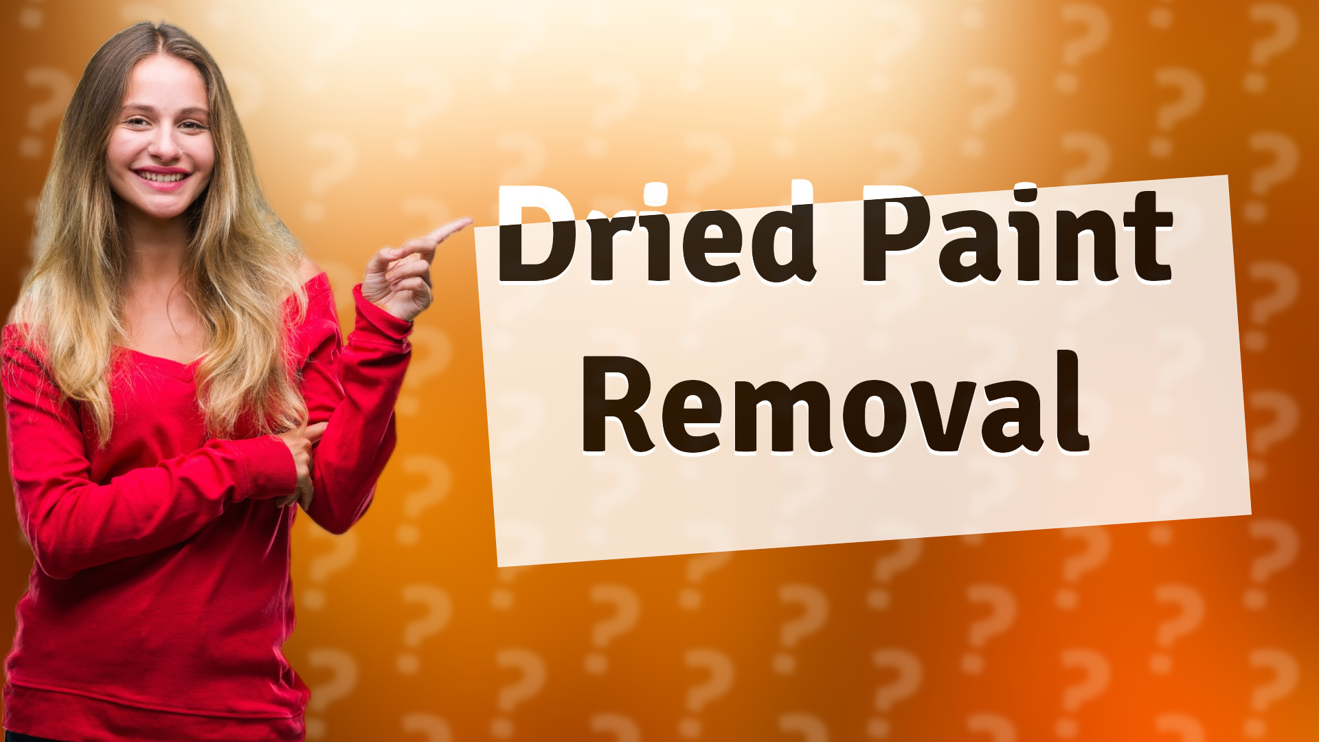 Dried Paint Removal
